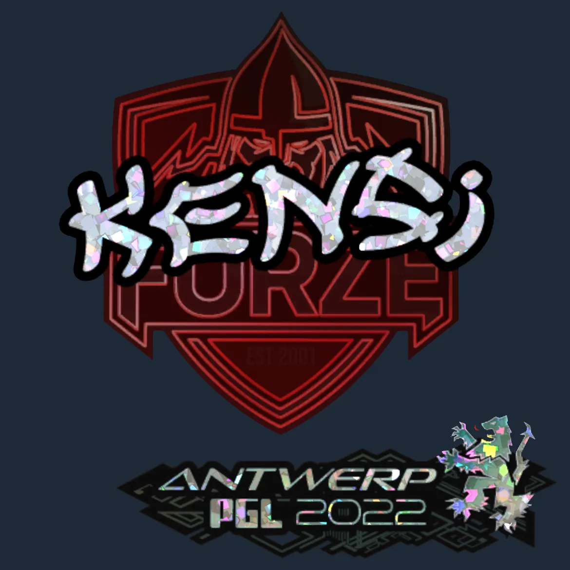 Sticker | KENSi (Glitter) | Antwerp 2022