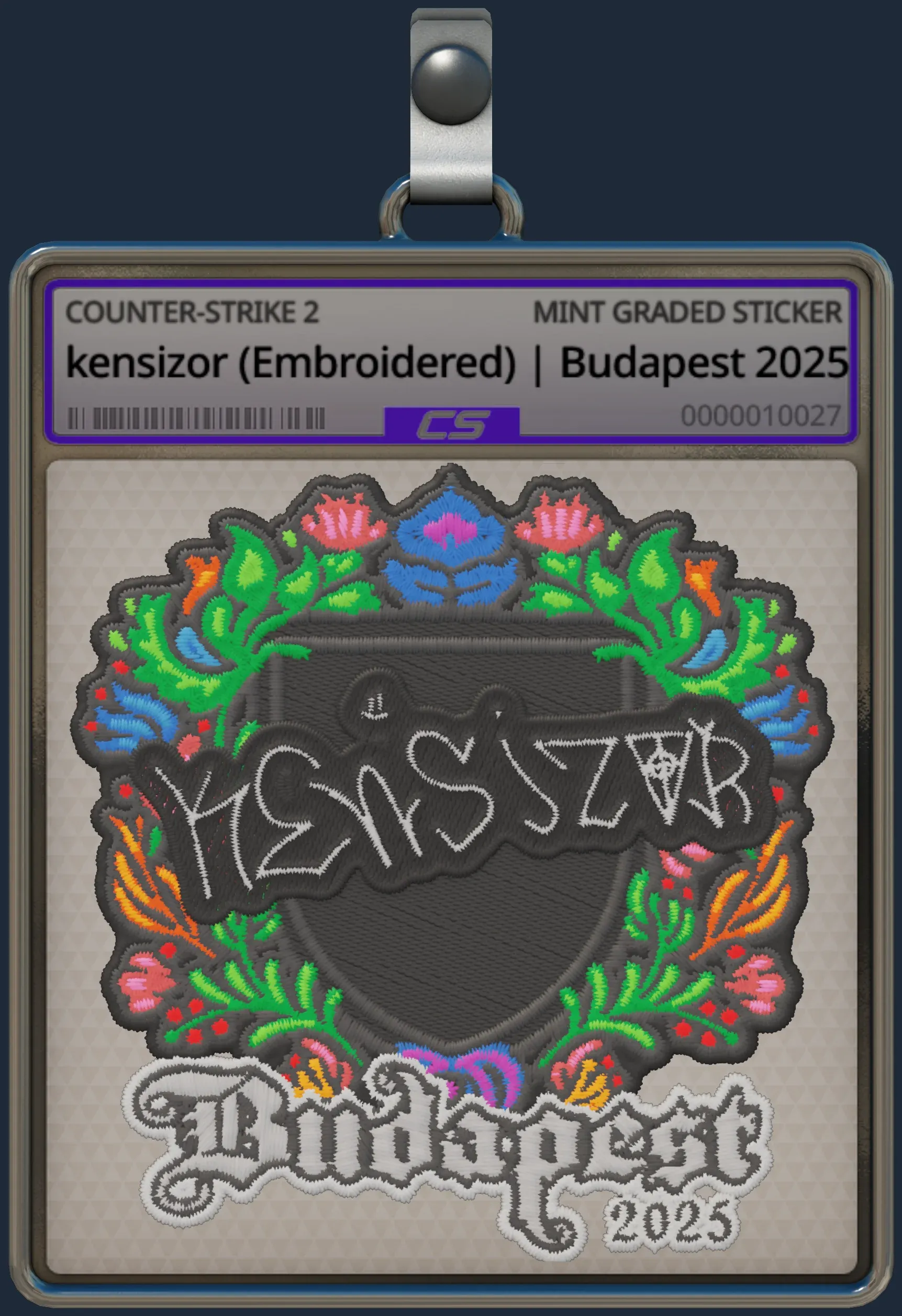 Sticker | kensizor (Embroidered) | Budapest 2025