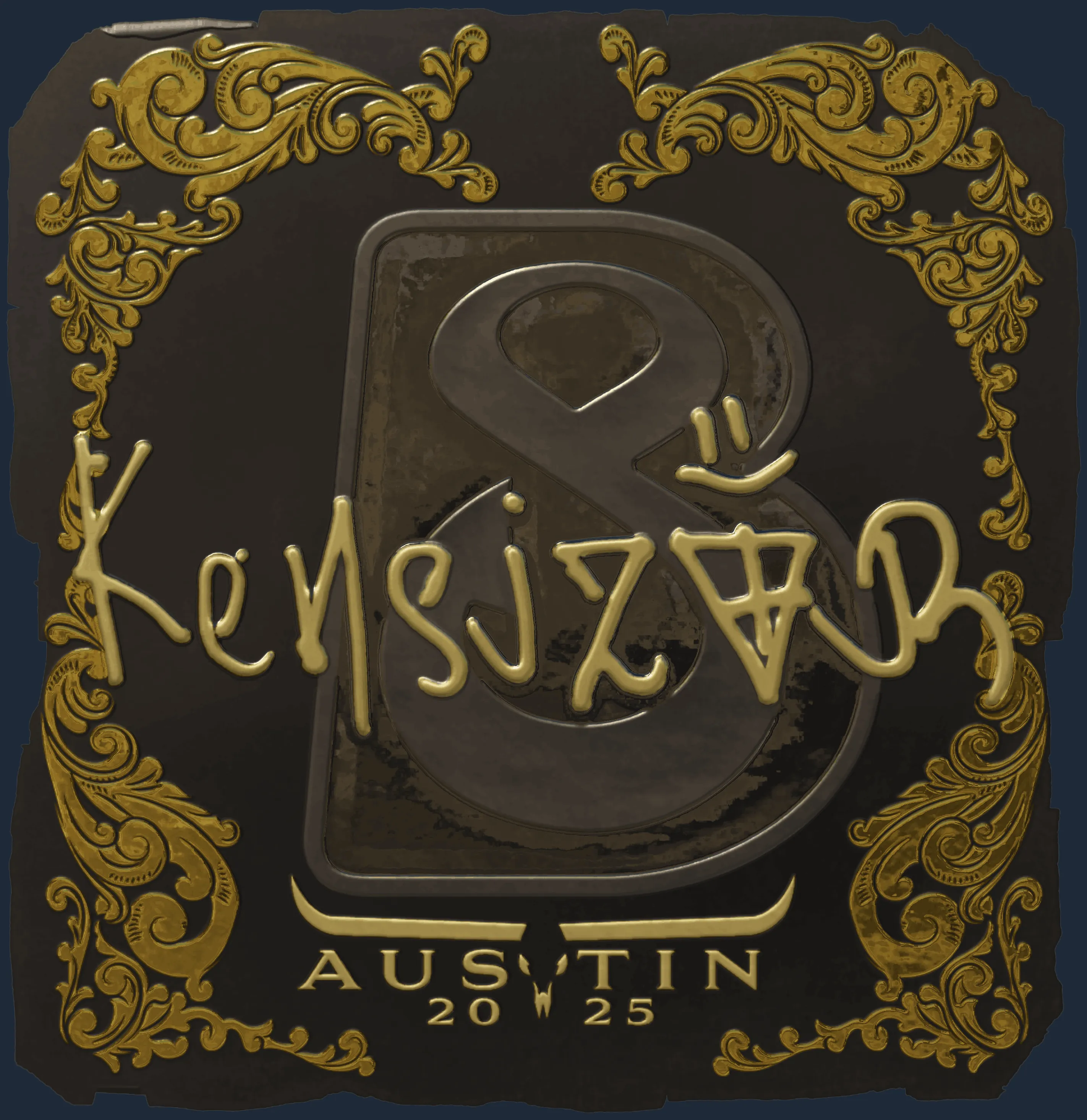 Sticker | kensizor (Gold) | Austin 2025