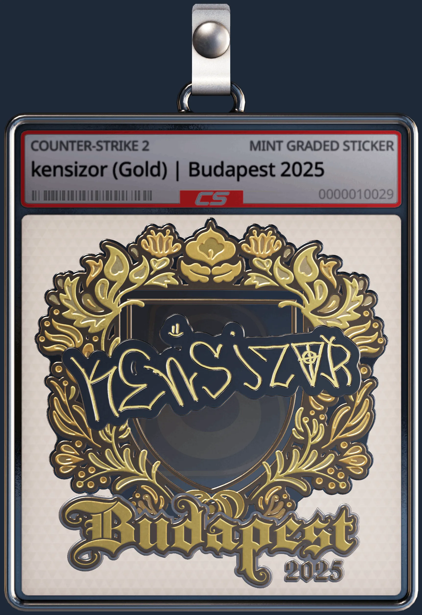 Sticker | kensizor (Gold) | Budapest 2025