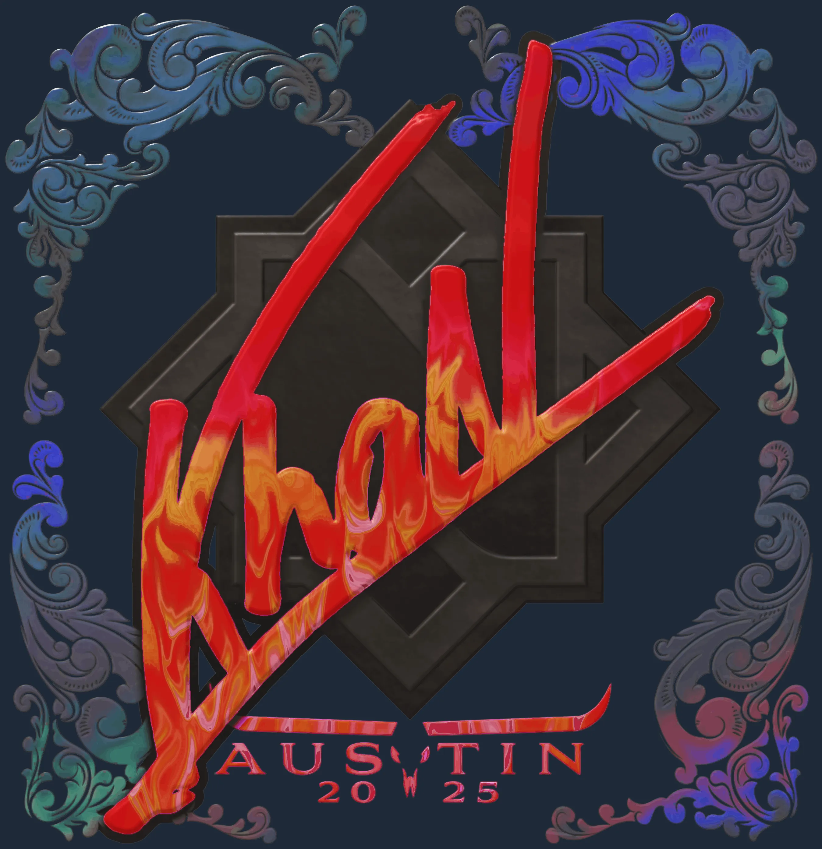Sticker | khaN (Holo) | Austin 2025
