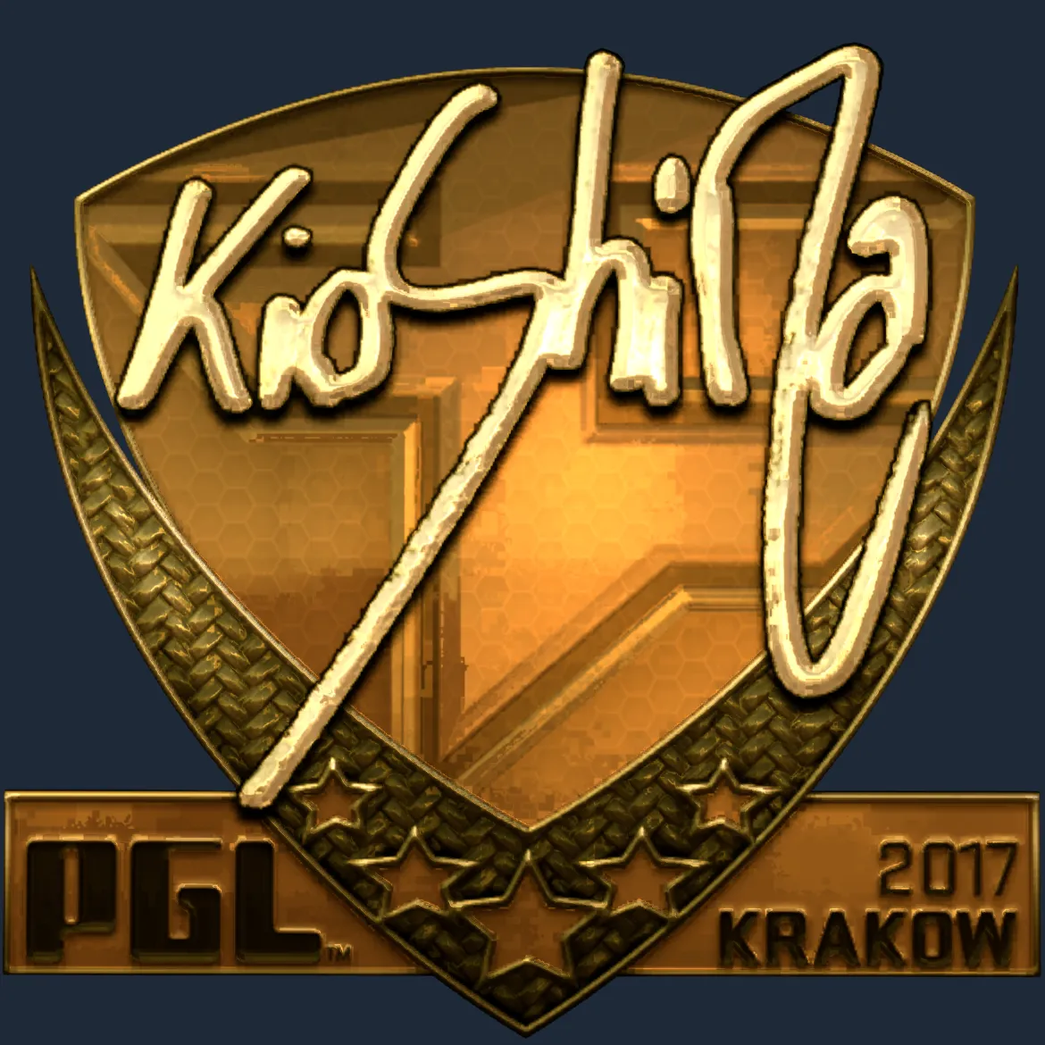 Sticker | kioShiMa (Gold) | Krakow 2017
