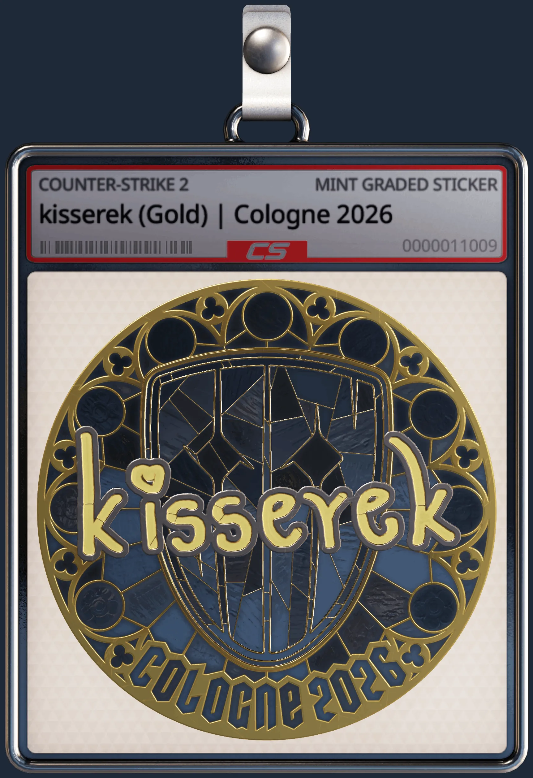 Sticker | kisserek (Gold) | Cologne 2026 Sticker | kisserek (Gold) | Cologne 2026