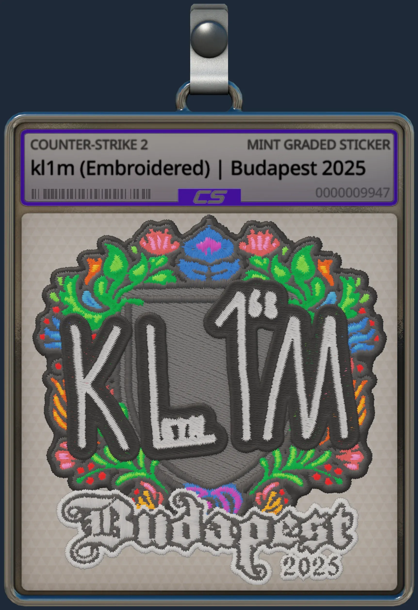Sticker | kl1m (Embroidered) | Budapest 2025