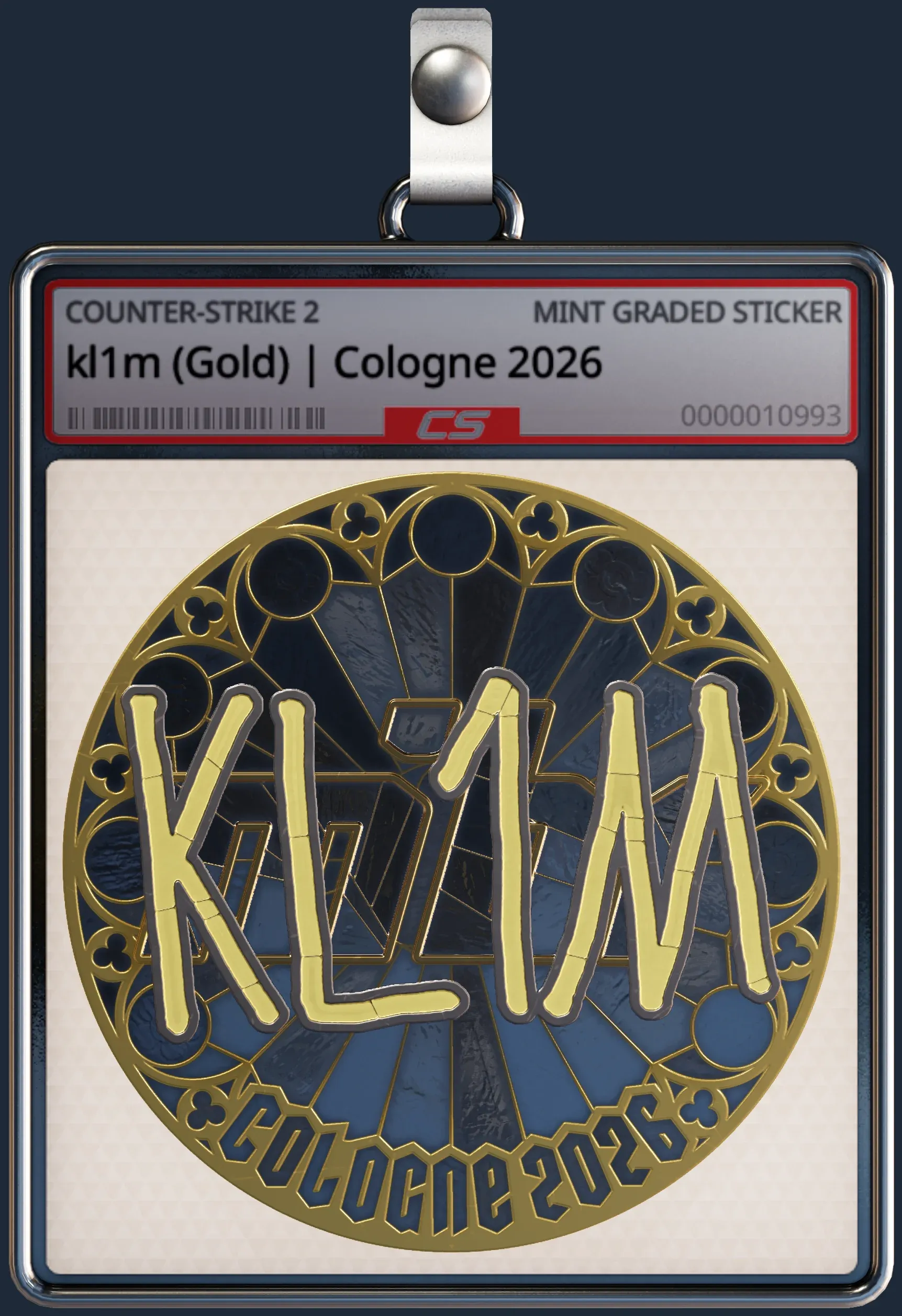 Sticker | kl1m (Gold) | Cologne 2026