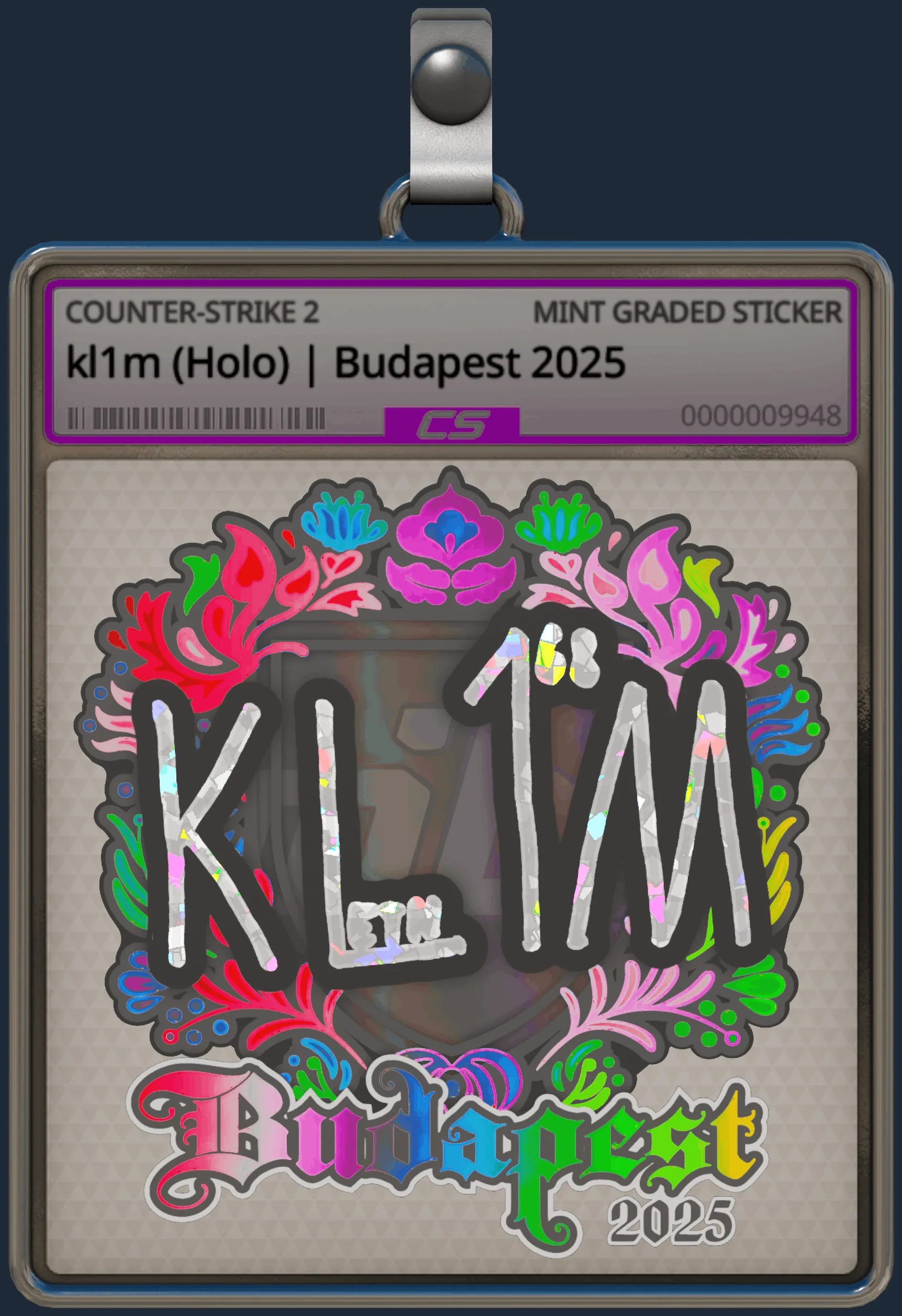 Sticker | kl1m (Holo) | Budapest 2025