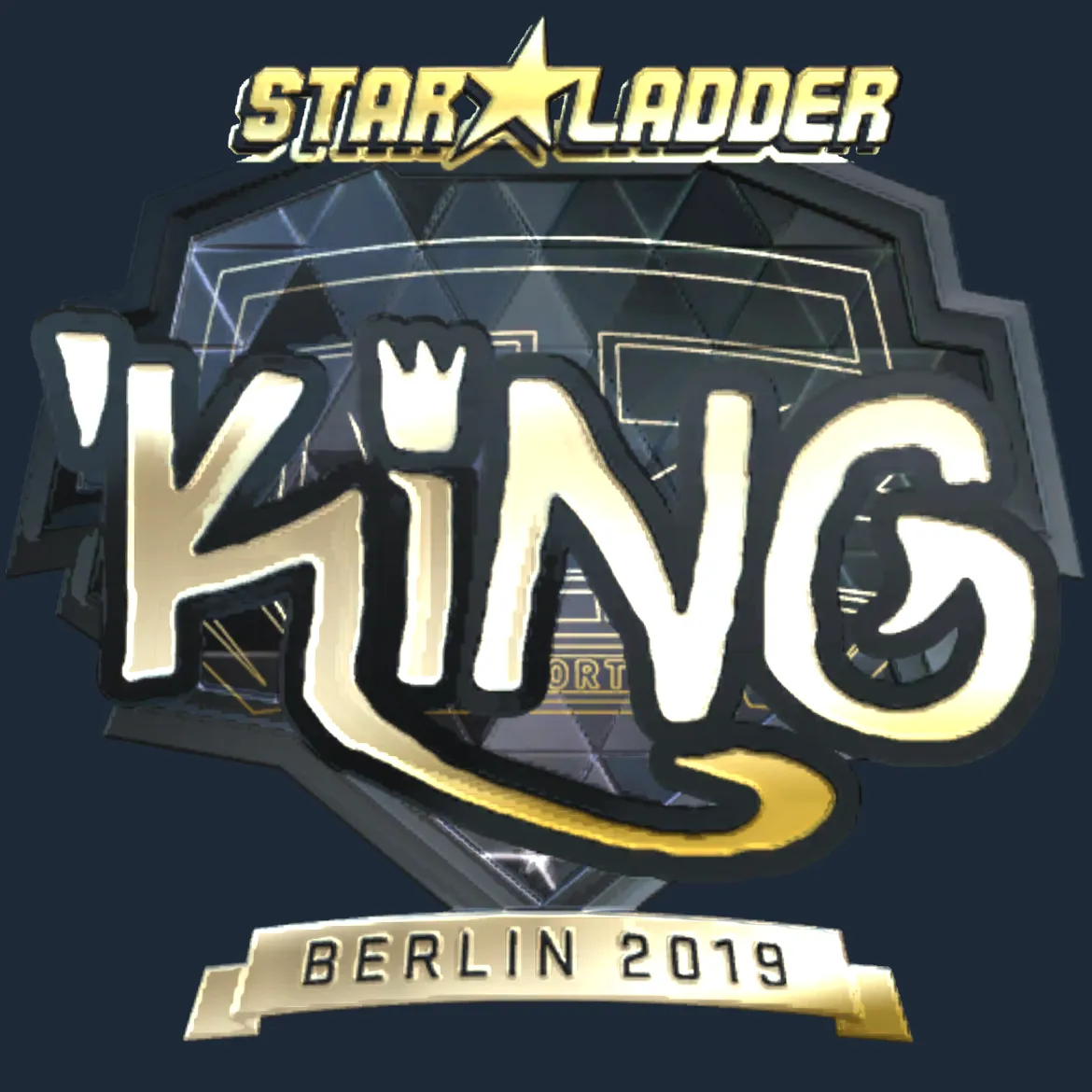 Sticker | kNgV- (Gold) | Berlin 2019