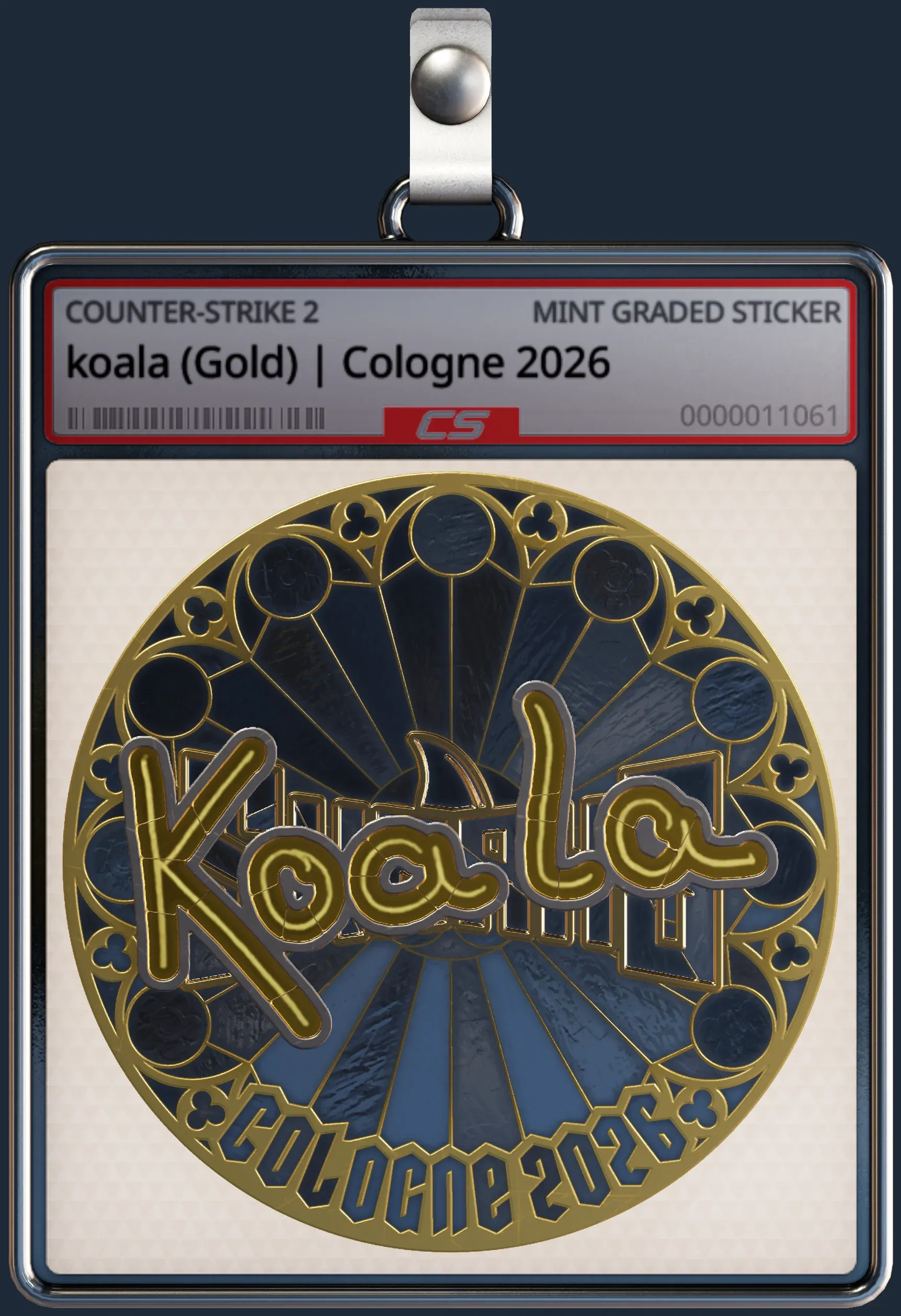 Sticker | koala (Gold) | Cologne 2026