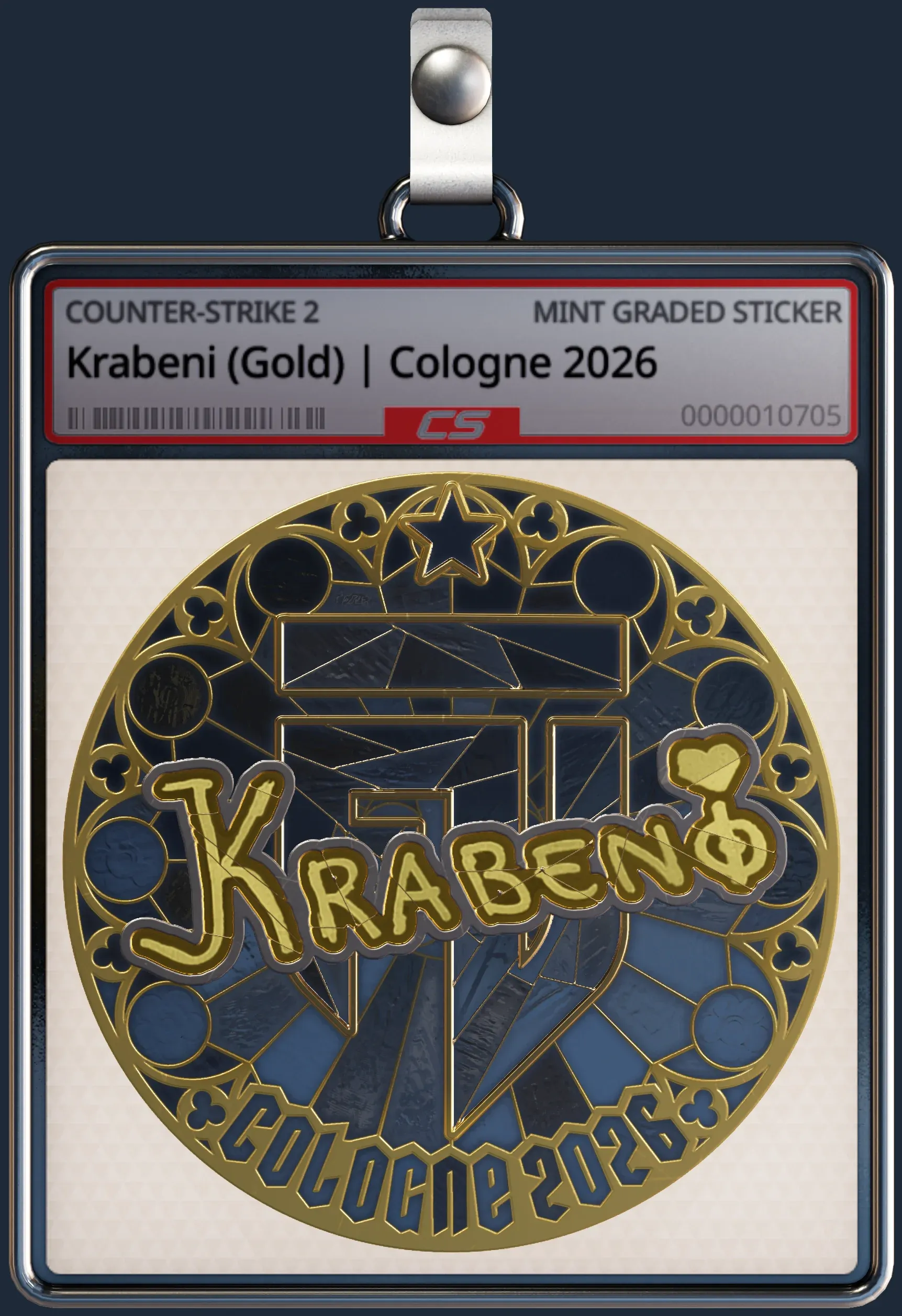 Sticker | Krabeni (Gold) | Cologne 2026