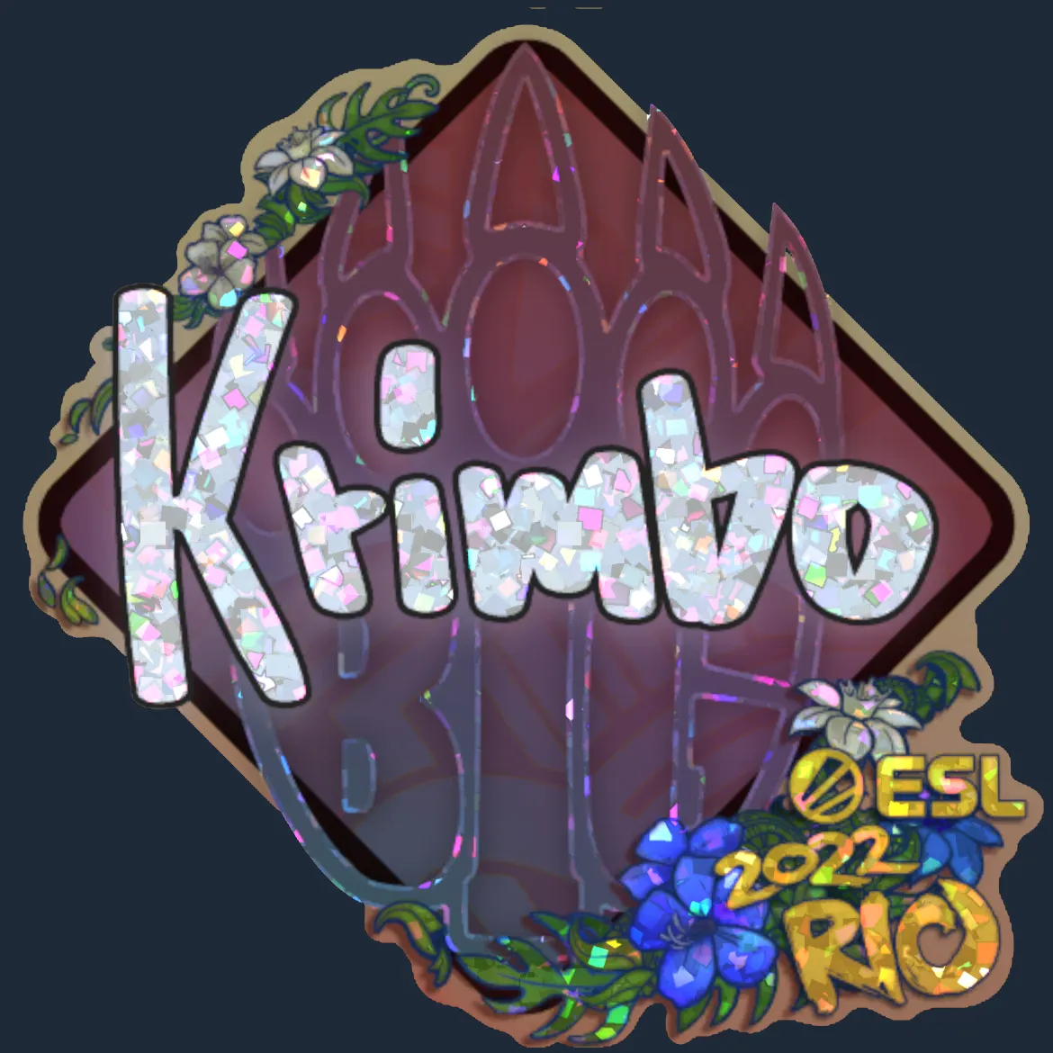 Sticker | Krimbo (Glitter) | Rio 2022
