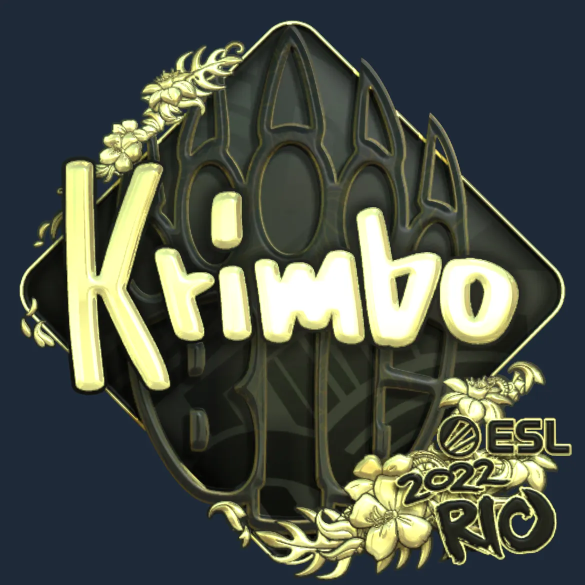 Sticker | Krimbo (Gold) | Rio 2022