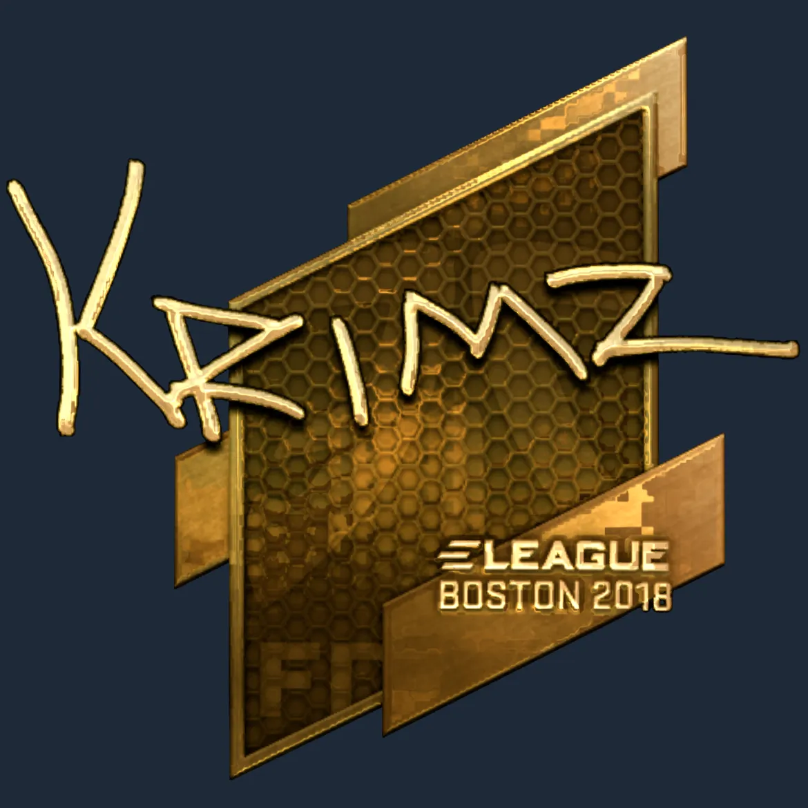 Sticker | KRIMZ (Gold) | Boston 2018