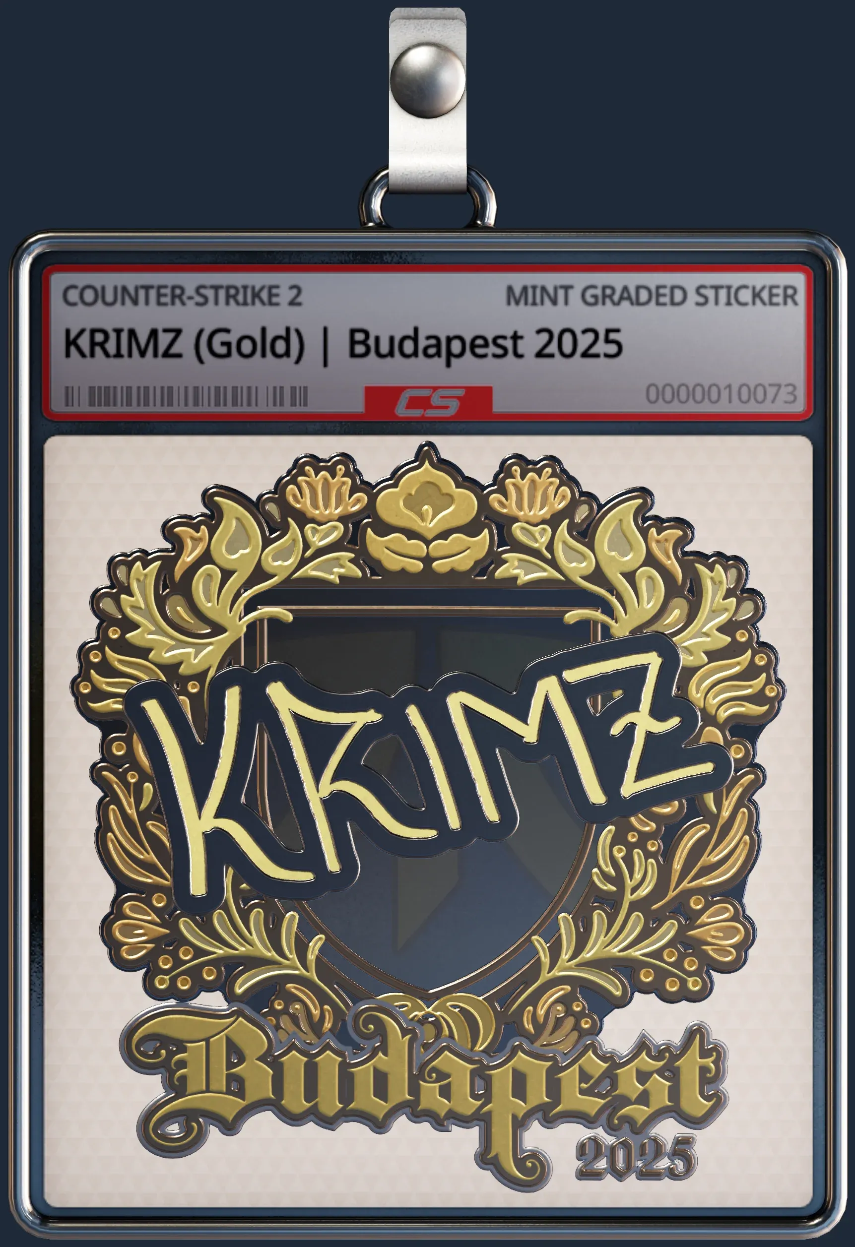 Sticker | KRIMZ (Gold) | Budapest 2025