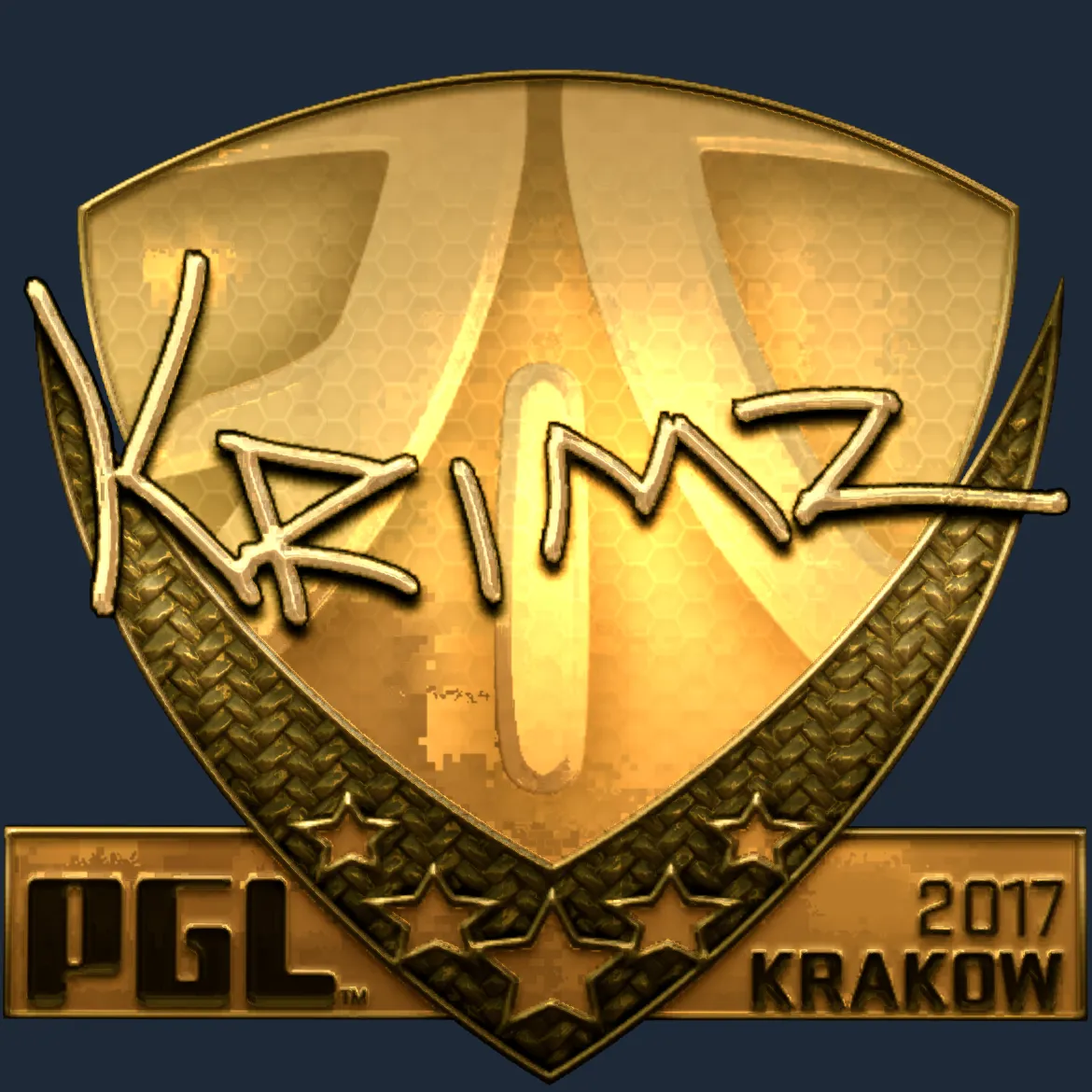 Sticker | KRIMZ (Gold) | Krakow 2017