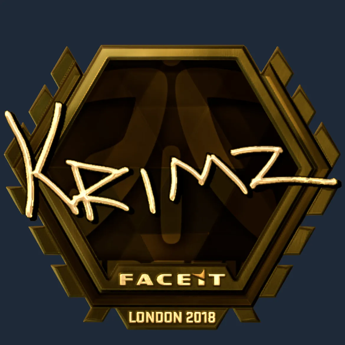 Sticker | KRIMZ (Gold) | London 2018