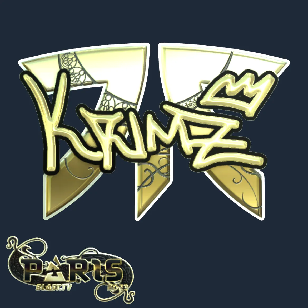 Sticker | KRIMZ (Gold) | Paris 2023