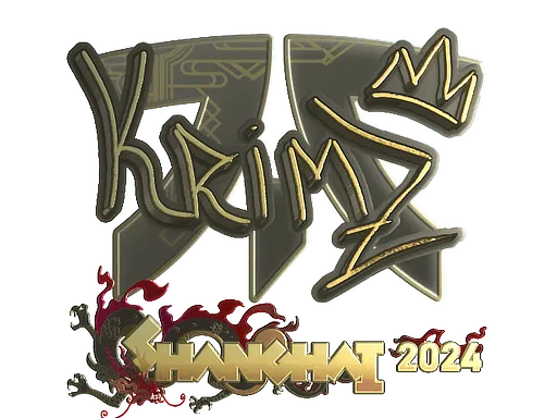 Sticker | KRIMZ (Gold) | Shanghai 2024