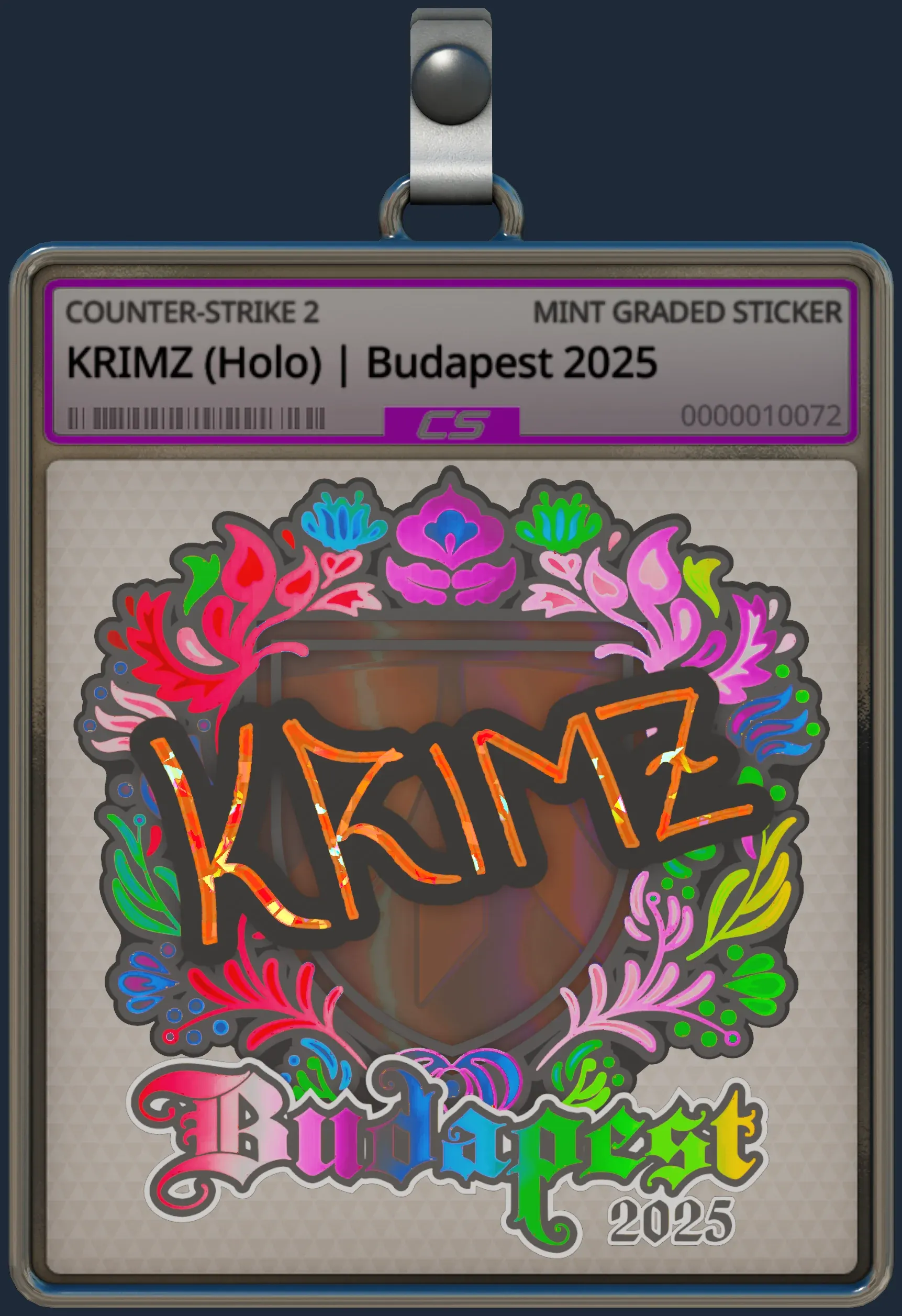 Sticker | KRIMZ (Holo) | Budapest 2025