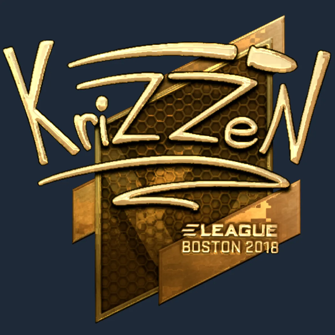 Sticker | KrizzeN (Gold) | Boston 2018