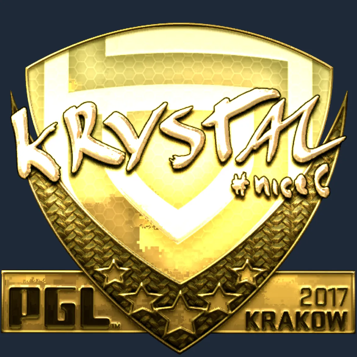 Sticker | kRYSTAL (Gold) | Krakow 2017