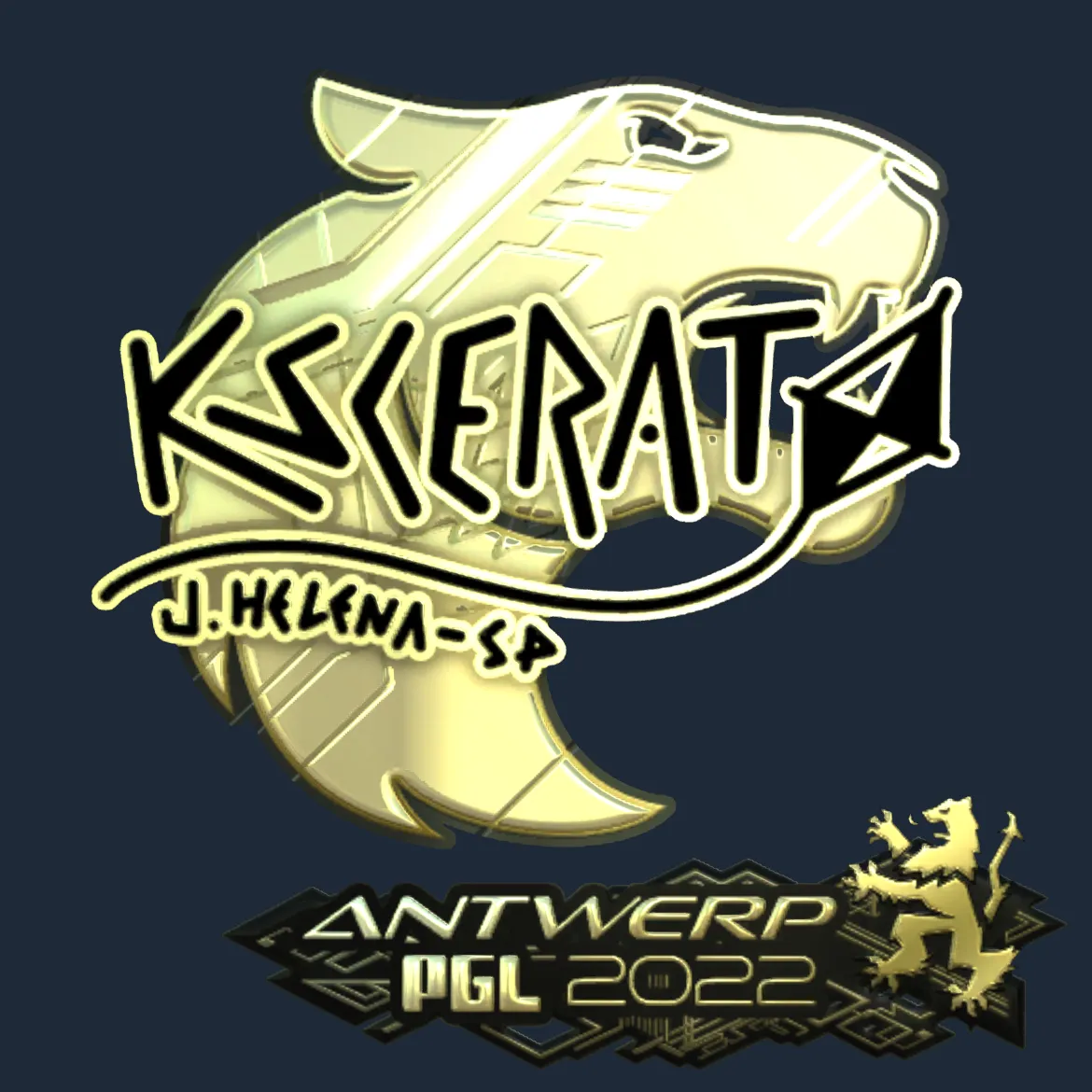 Sticker | KSCERATO (Gold) | Antwerp 2022
