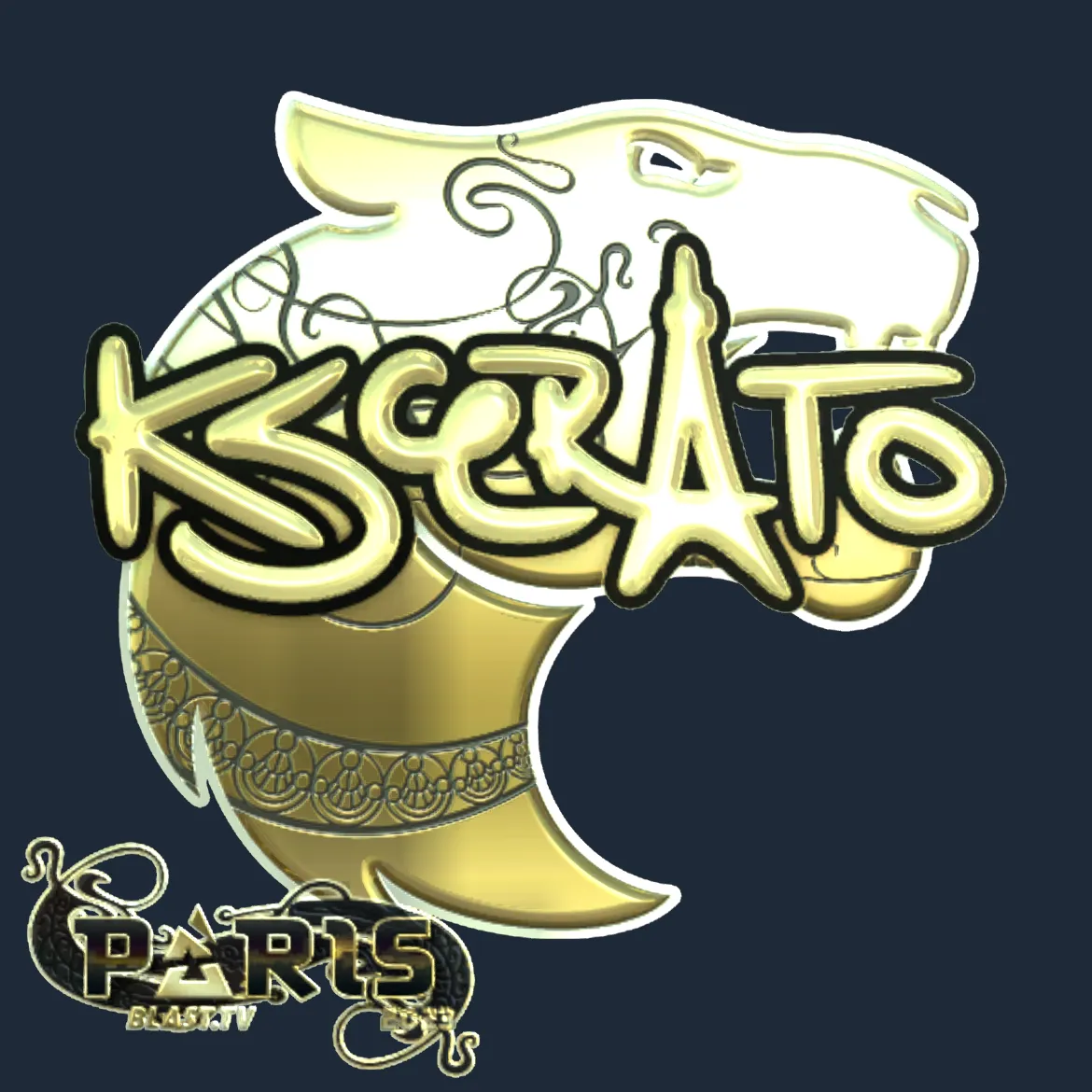 Sticker | KSCERATO (Gold) | Paris 2023