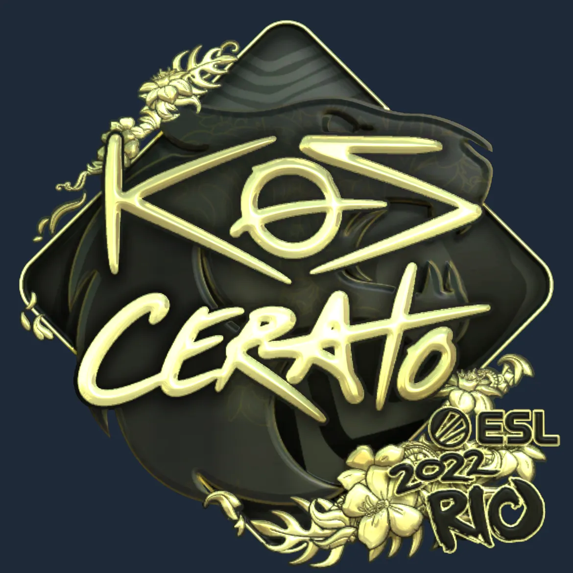 Sticker | KSCERATO (Gold) | Rio 2022