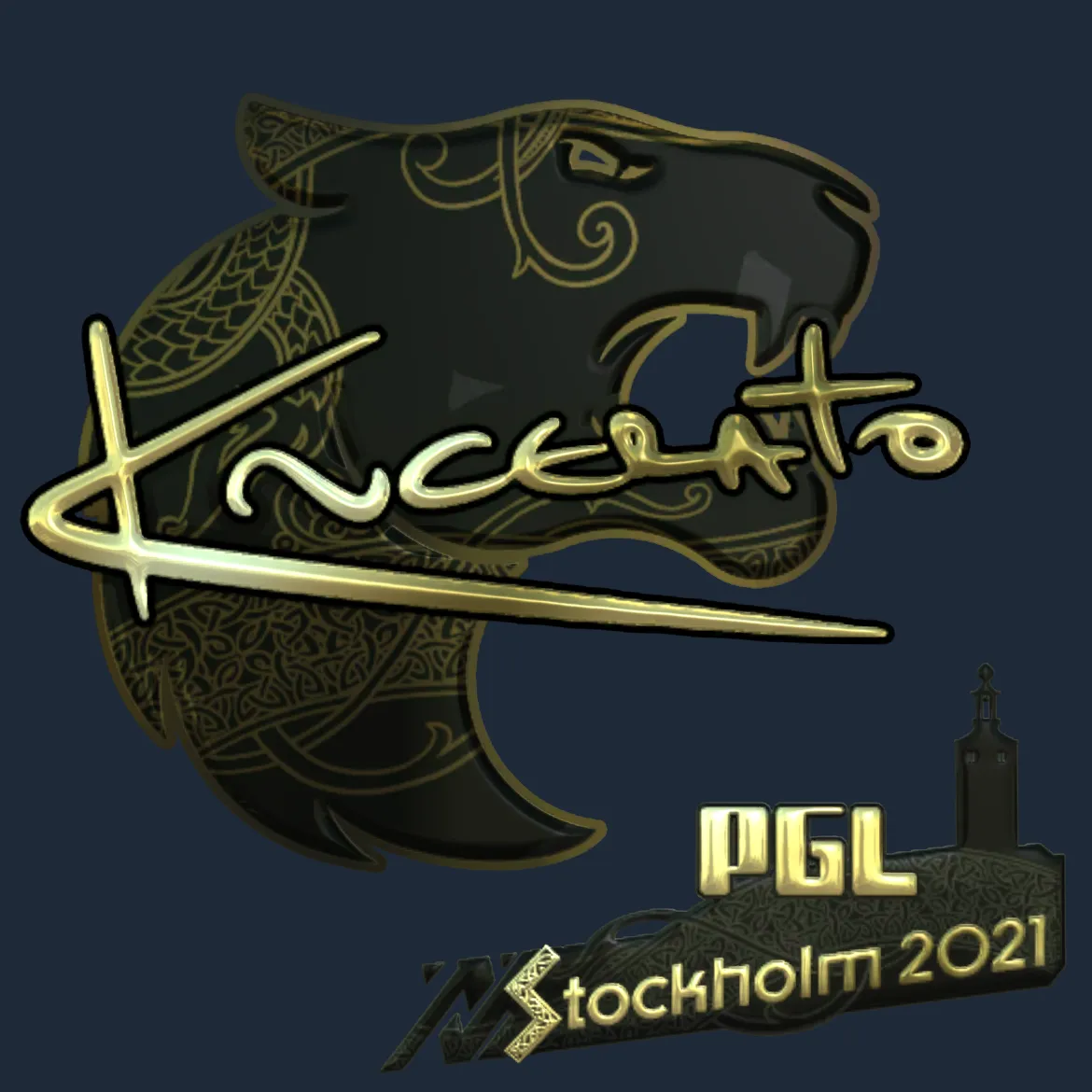 Sticker | KSCERATO (Gold) | Stockholm 2021