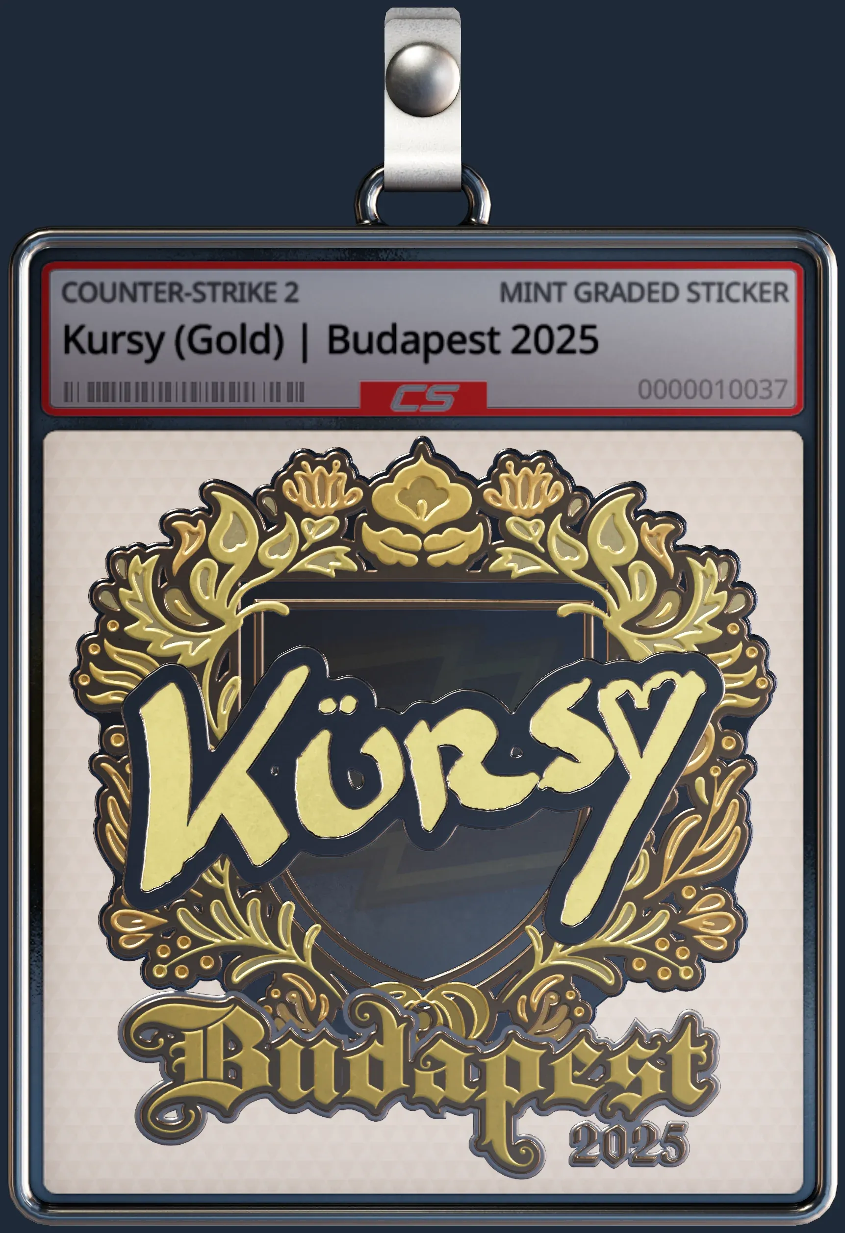 Sticker | Kursy (Gold) | Budapest 2025