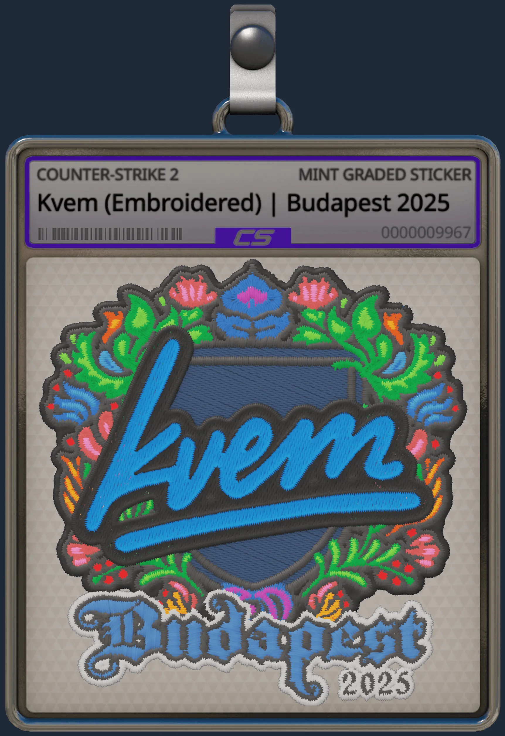 Sticker | Kvem (Embroidered) | Budapest 2025