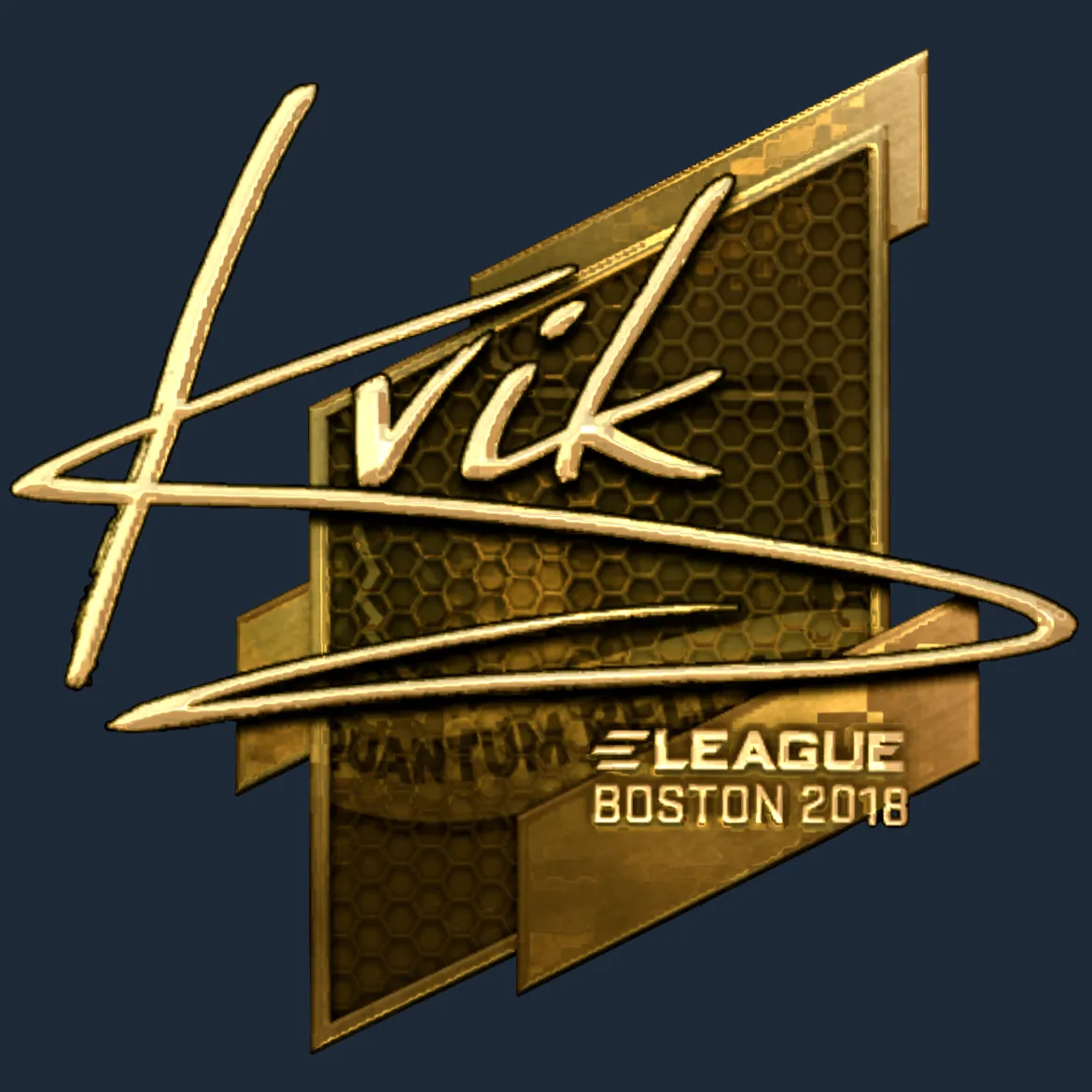 Sticker | Kvik (Gold) | Boston 2018