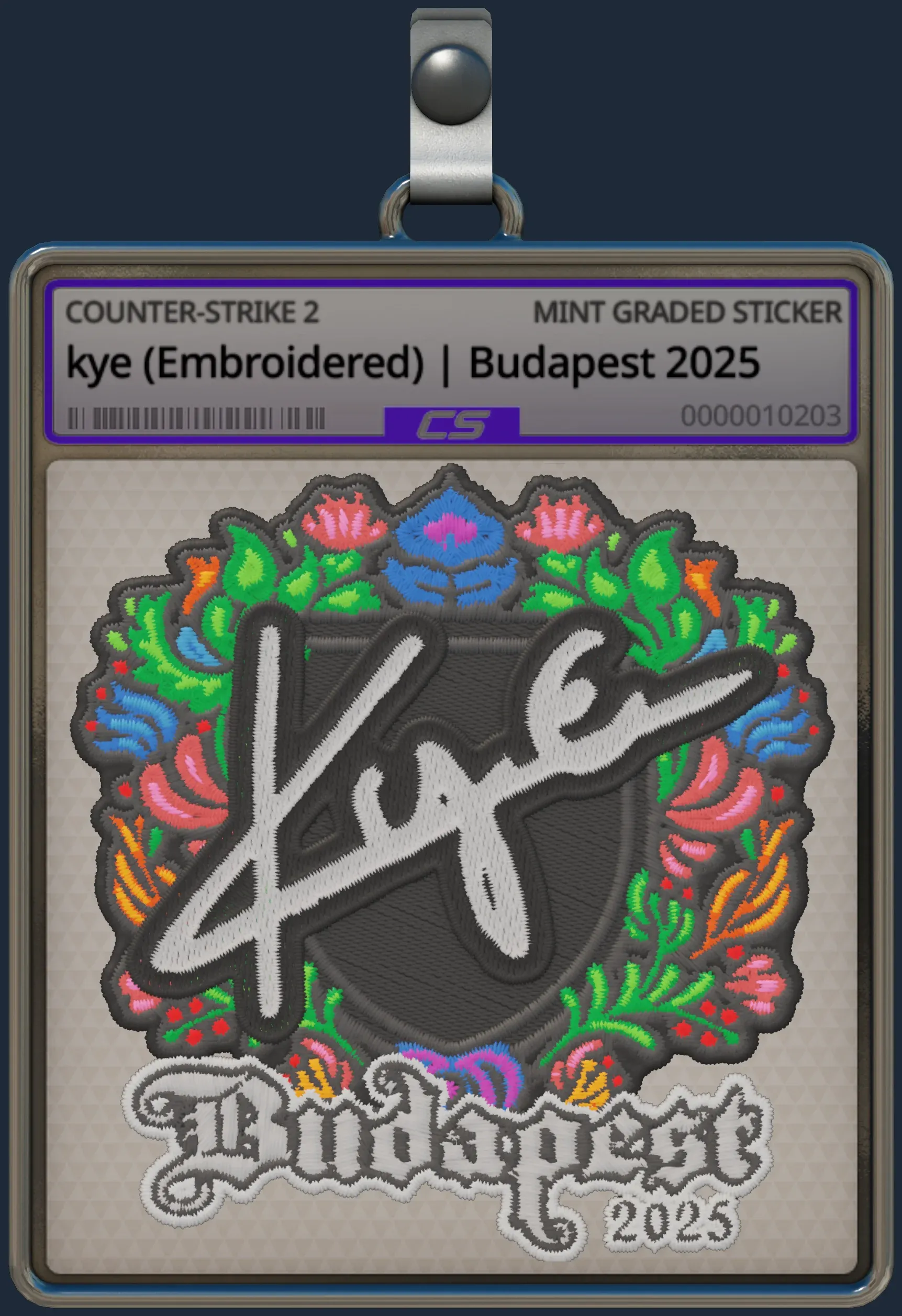 Sticker | kye (Embroidered) | Budapest 2025