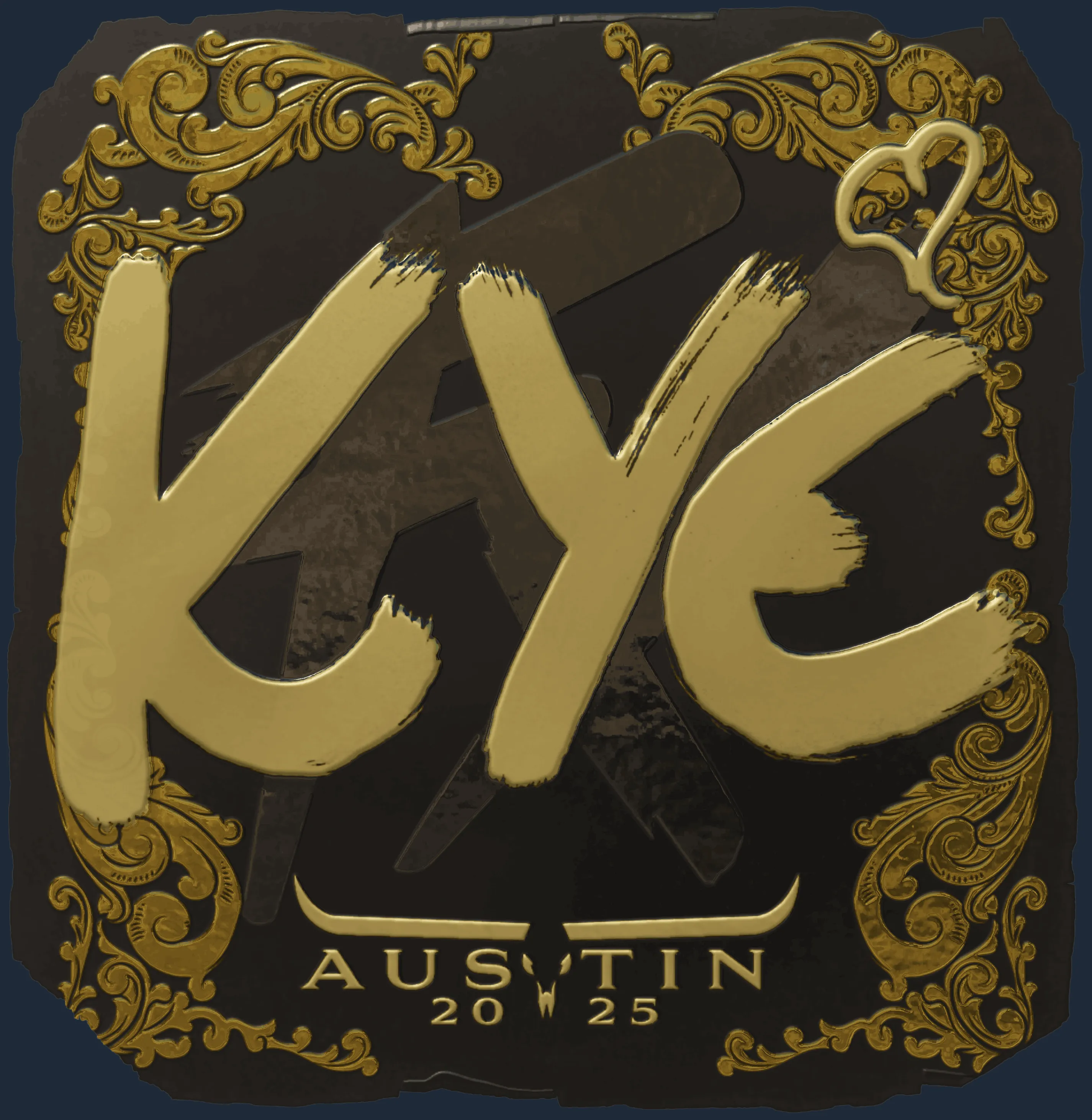 Sticker | kye (Gold) | Austin 2025