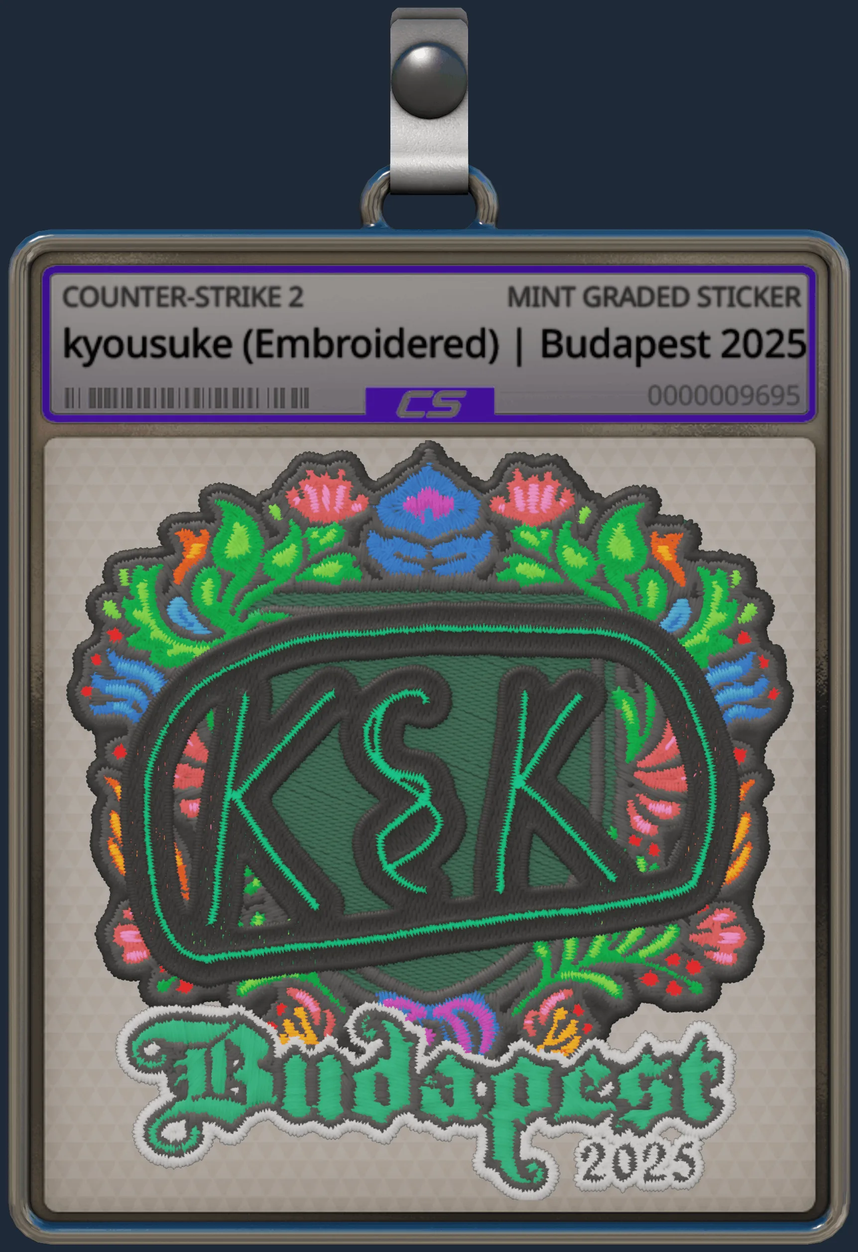 Sticker | kyousuke (Embroidered) | Budapest 2025