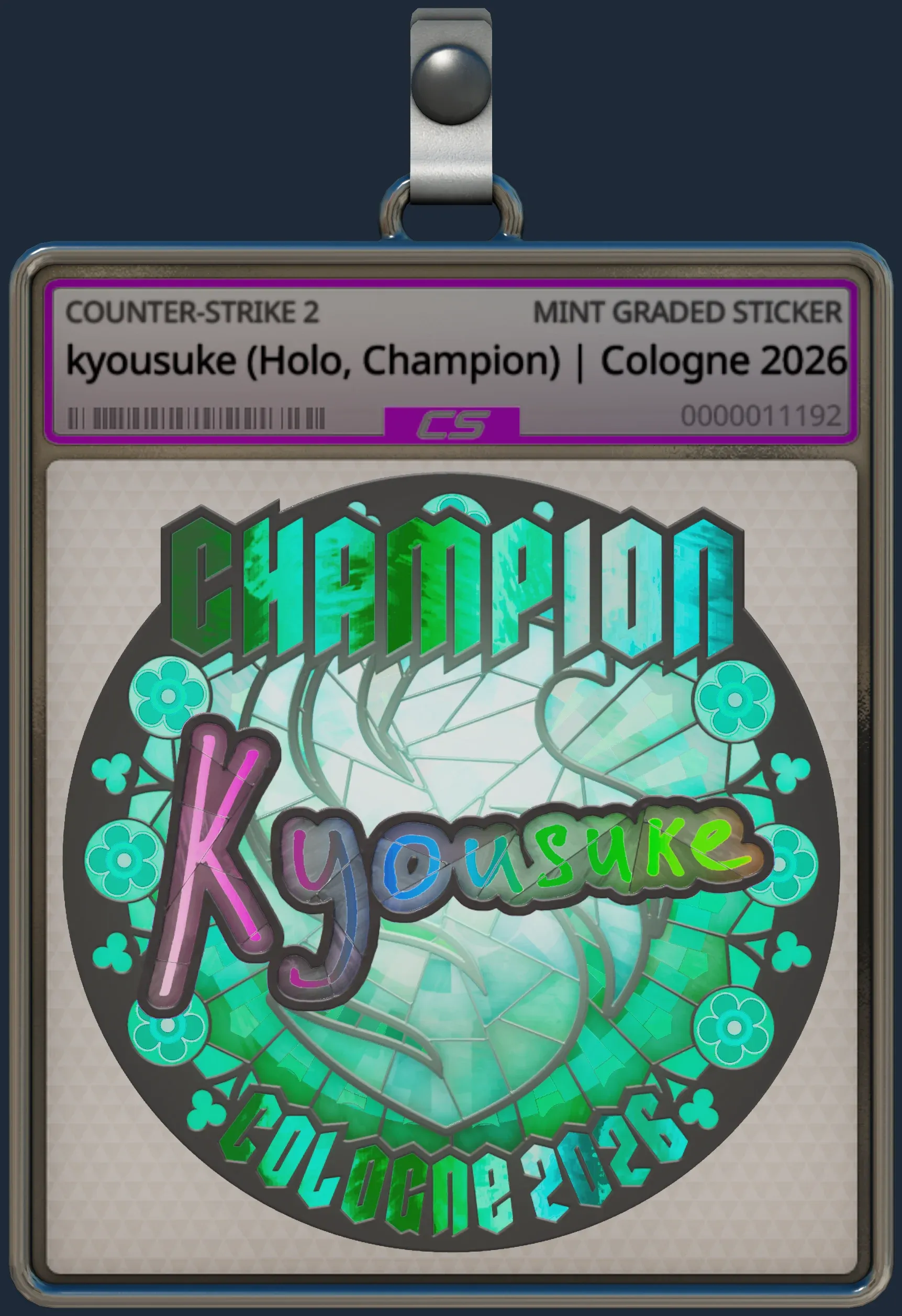 Sticker | kyousuke (Holo, Champion) | Cologne 2026 Sticker | kyousuke (Holo, Champion) | Cologne 2026