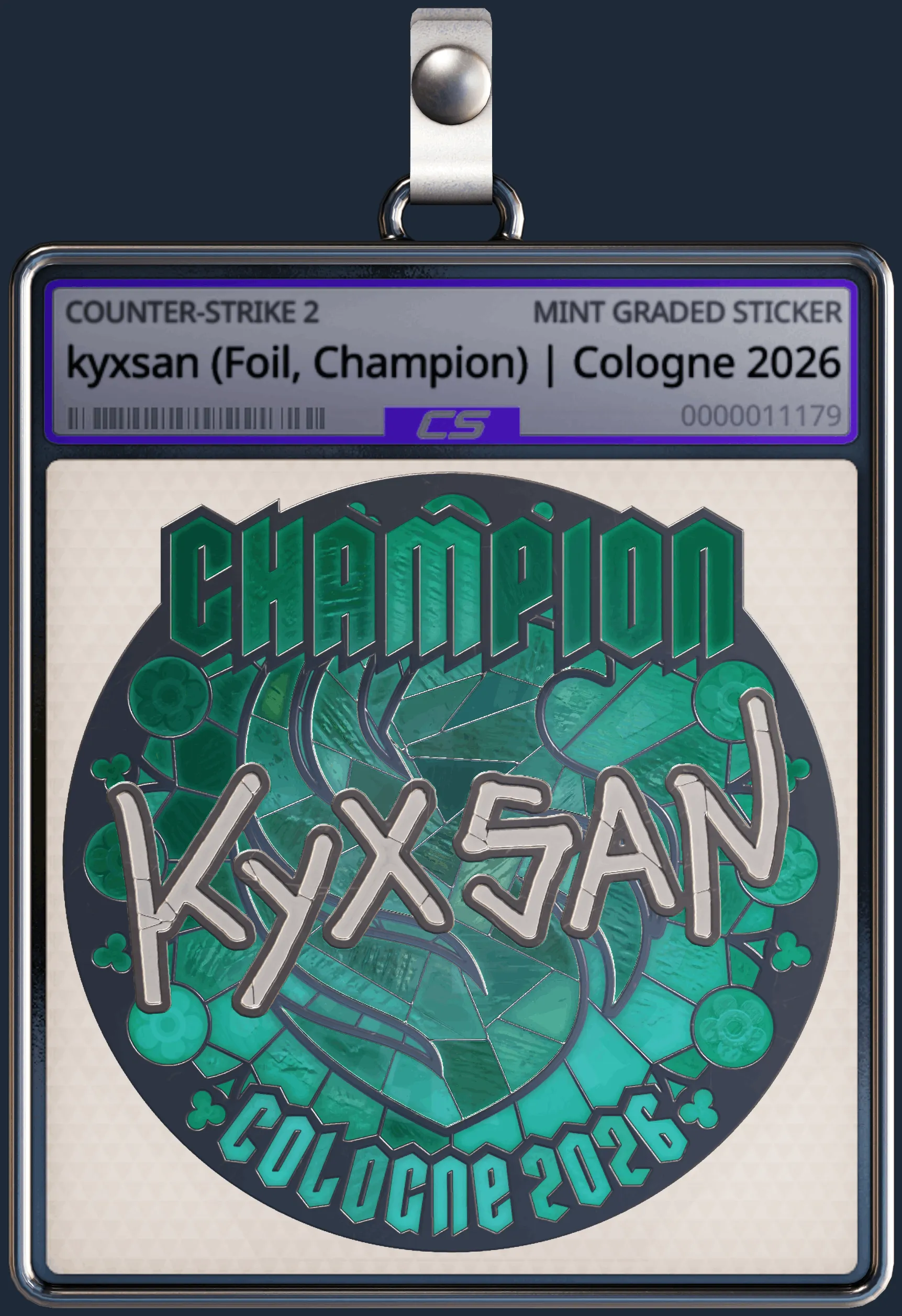 Sticker | kyxsan (Foil, Champion) | Cologne 2026 Sticker | kyxsan (Foil, Champion) | Cologne 2026