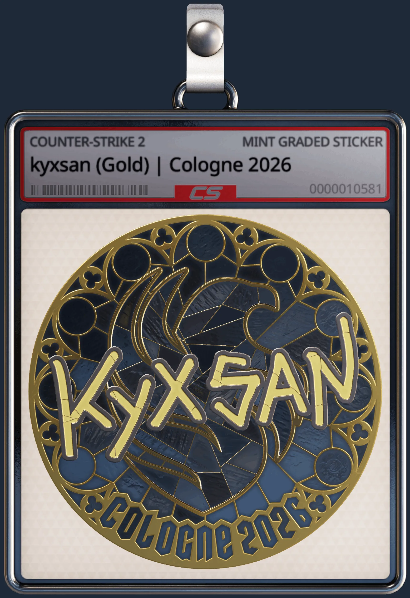 Sticker | kyxsan (Gold) | Cologne 2026