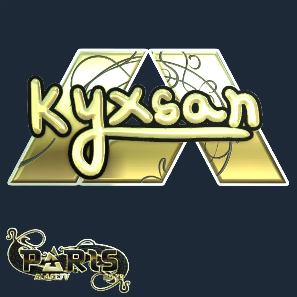 Sticker | kyxsan (Gold) | Paris 2023