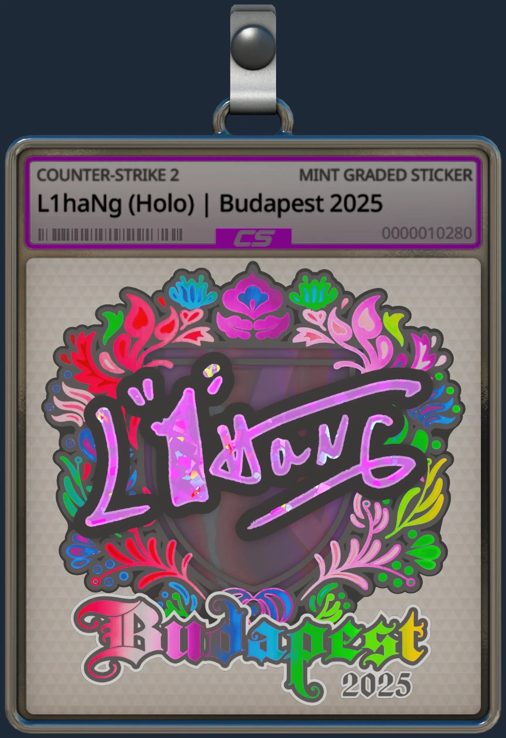 Sticker | L1haNg (Holo) | Budapest 2025