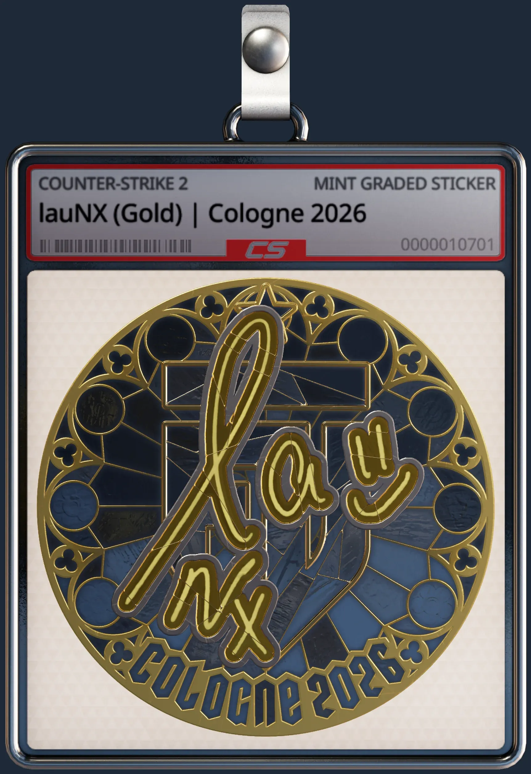 Sticker | lauNX (Gold) | Cologne 2026