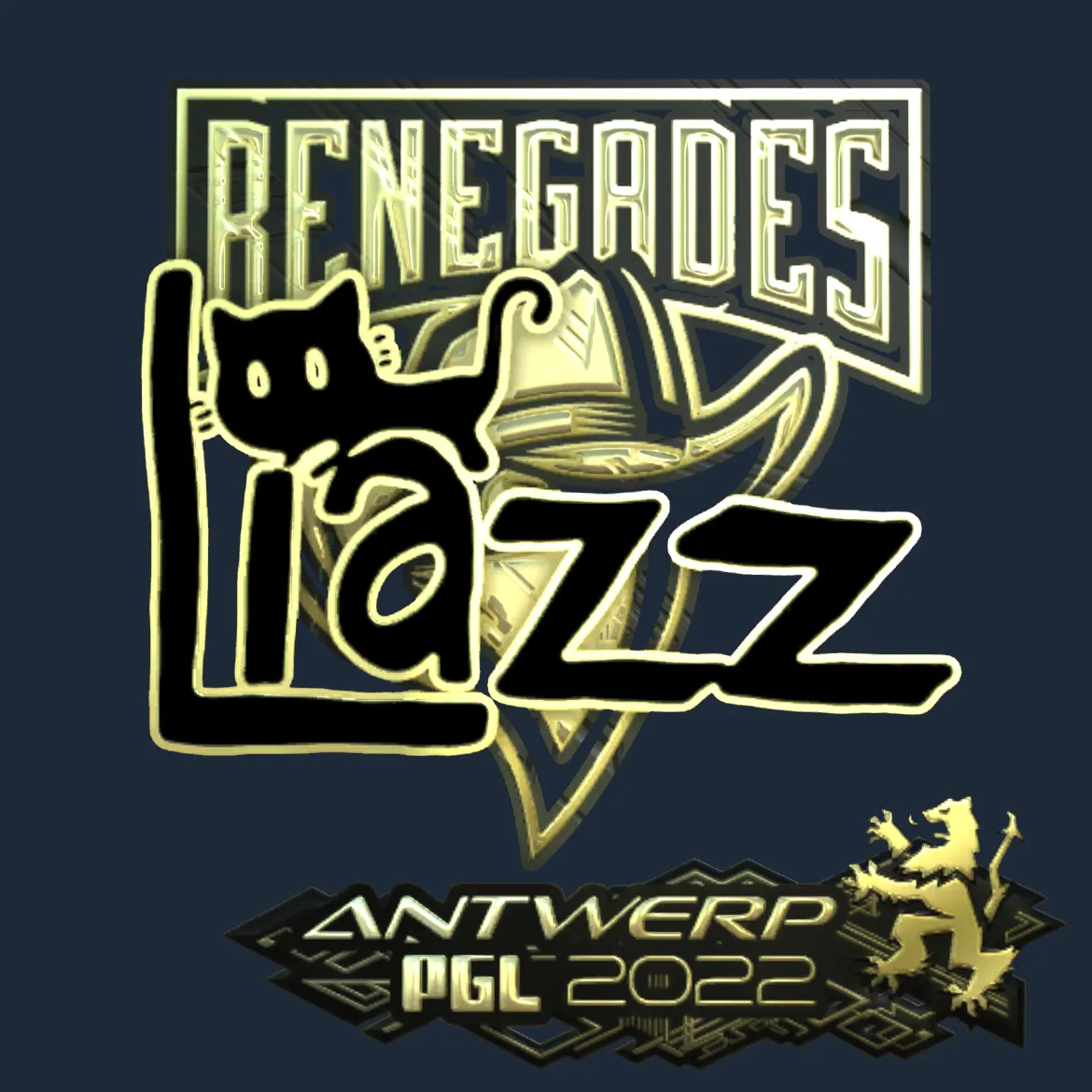 Sticker | Liazz (Gold) | Antwerp 2022