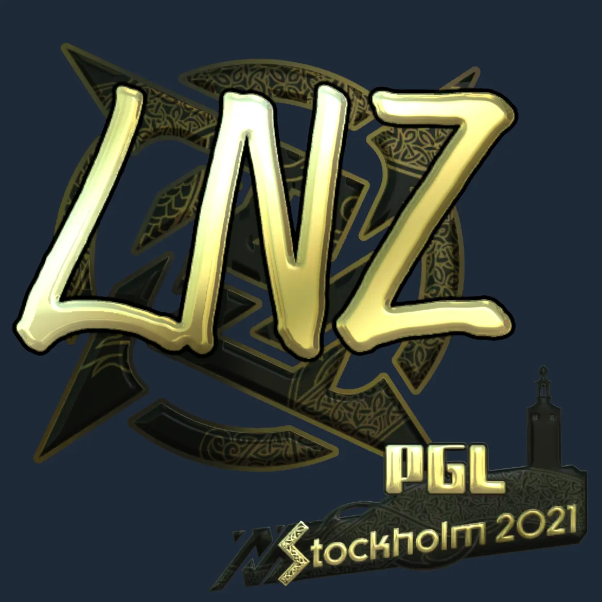 Sticker | LNZ (Gold) | Stockholm 2021