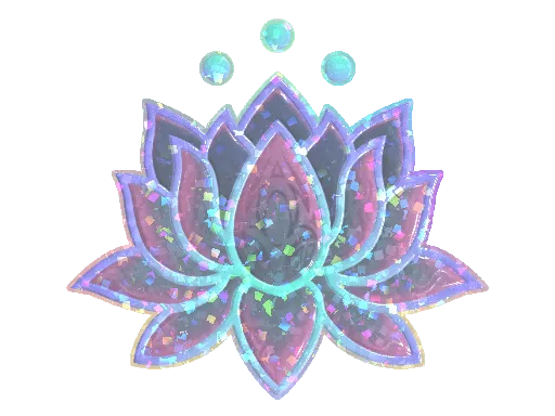 Sticker | Lotus (Glitter)