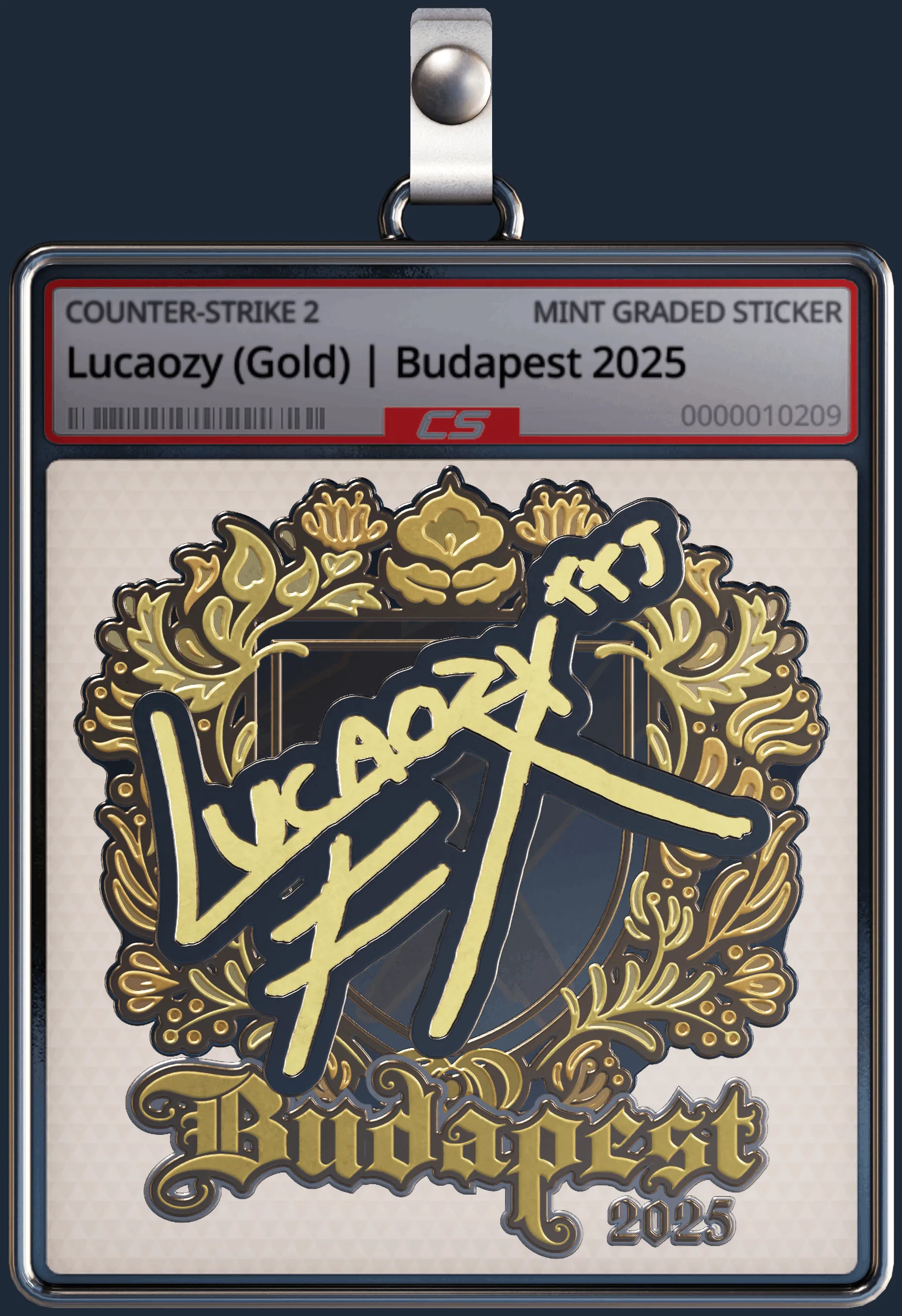 Sticker | Lucaozy (Gold) | Budapest 2025