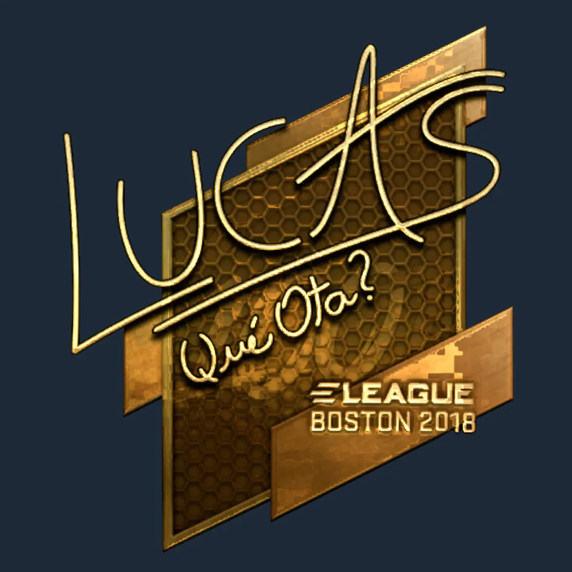 Sticker | LUCAS1 (Gold) | Boston 2018