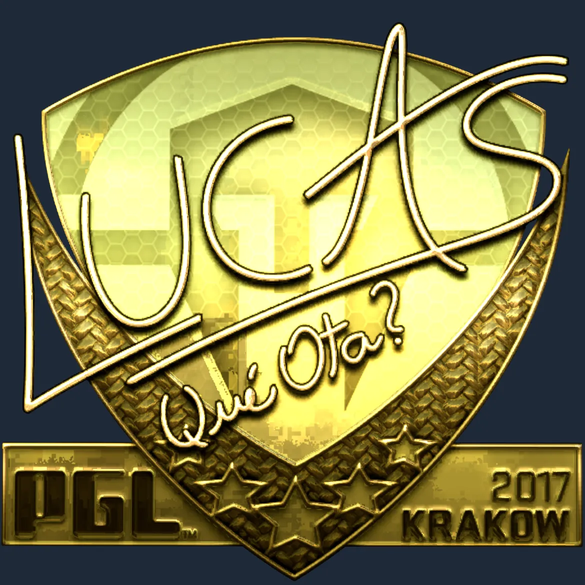 Sticker | LUCAS1 (Gold) | Krakow 2017