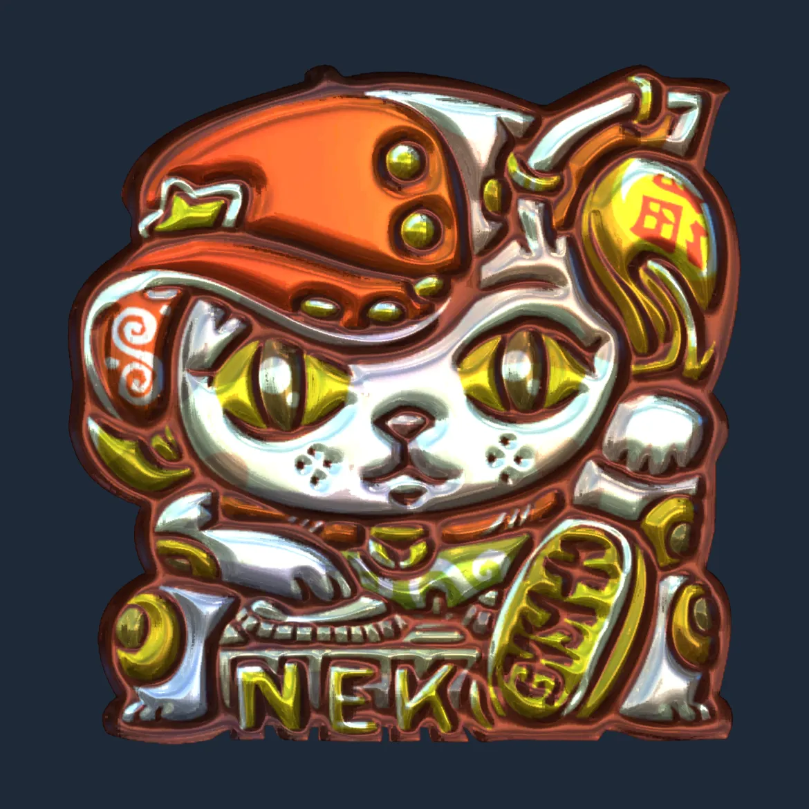 Sticker | Lucky Cat (Foil)