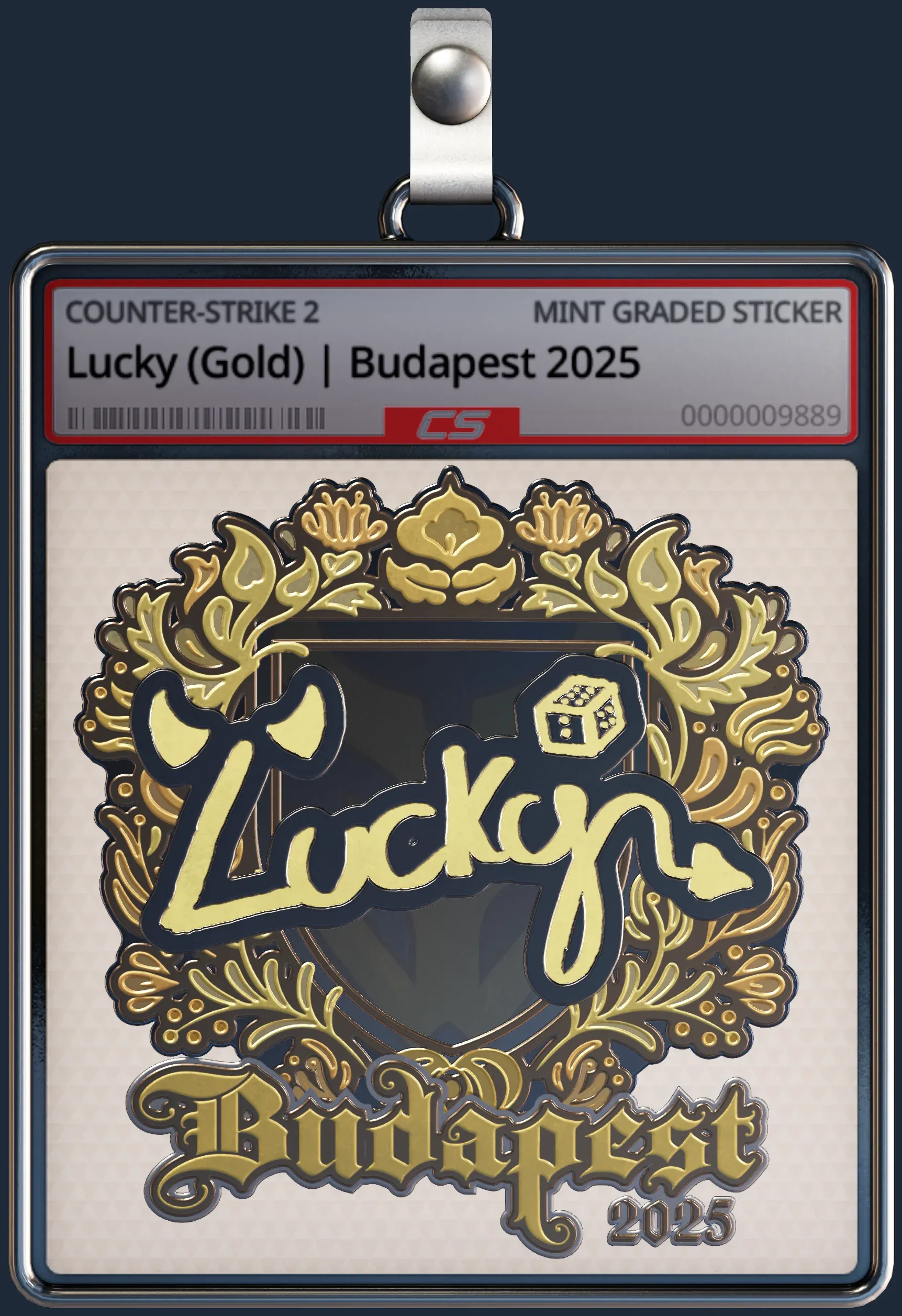 Sticker | Lucky (Gold) | Budapest 2025