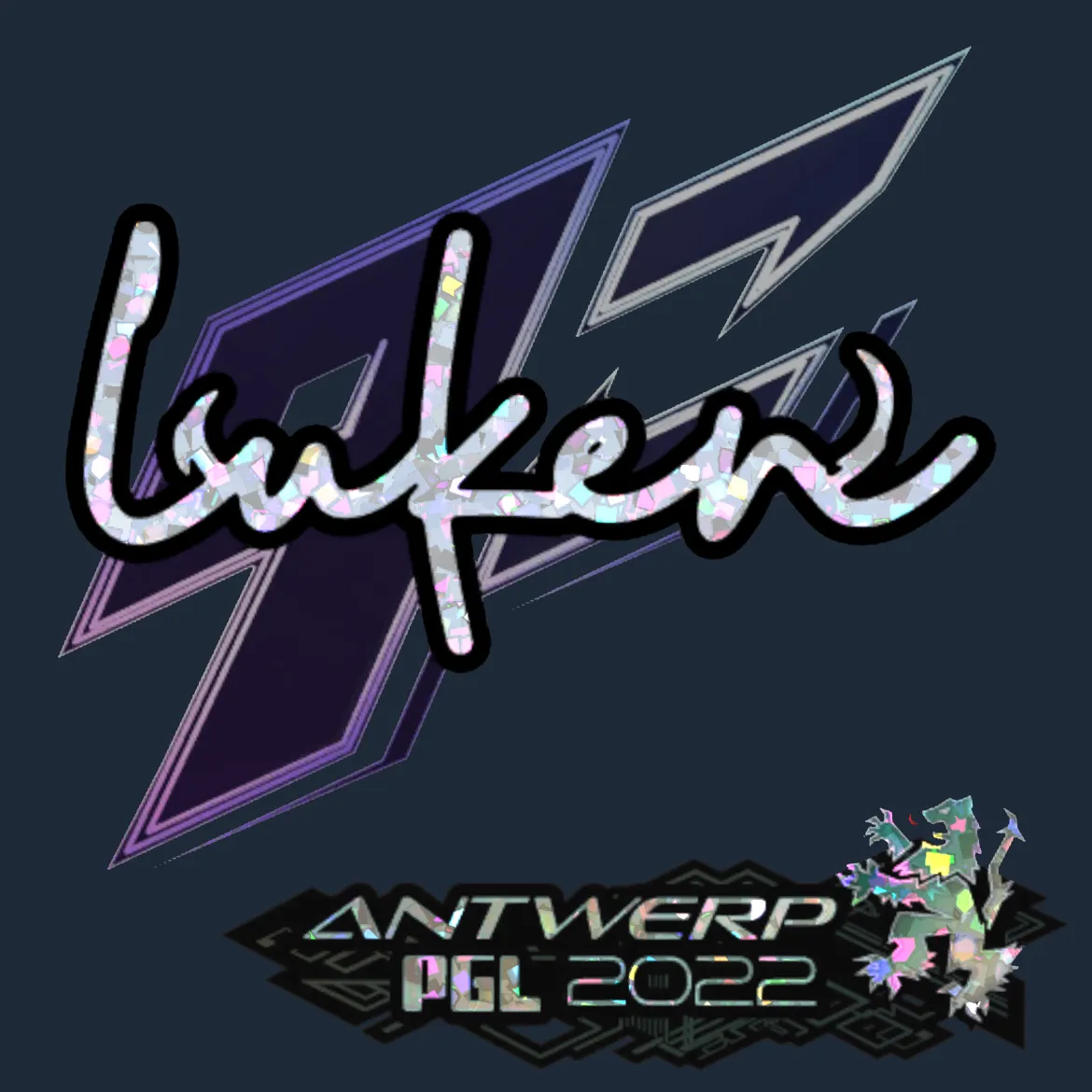 Sticker | luken (Glitter) | Antwerp 2022