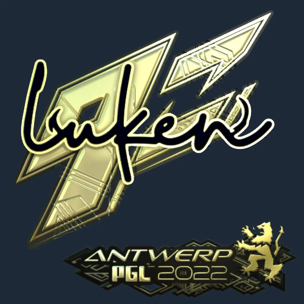 Sticker | luken (Gold) | Antwerp 2022
